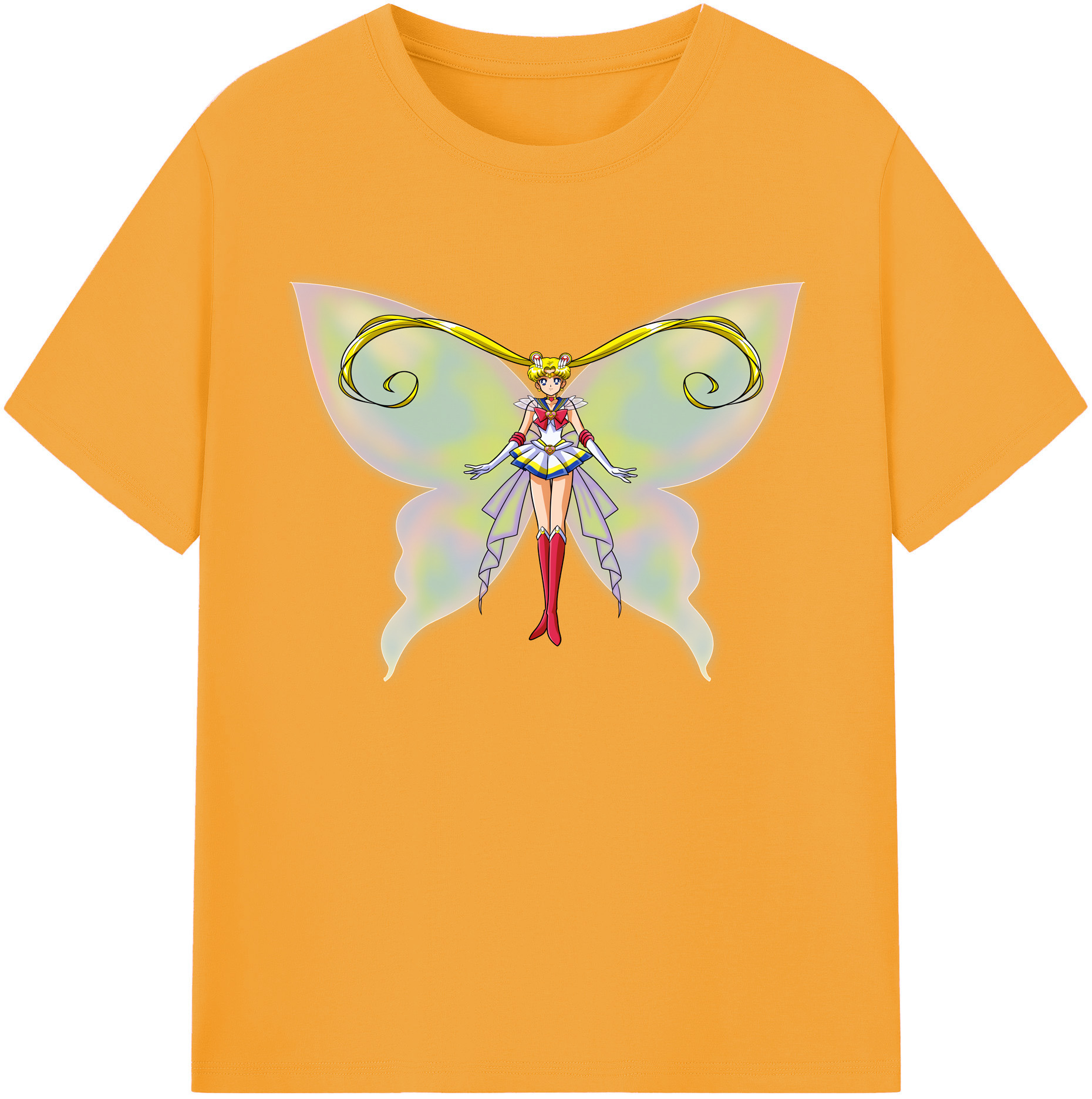 （画像用） 美少女戦士セーラームーン 月野 うさぎ つきの うさぎ Sailor Moon Tsukino Usagi 綿100％ メンズ半袖Tシャツ｜肌触りやわらか＆通気性