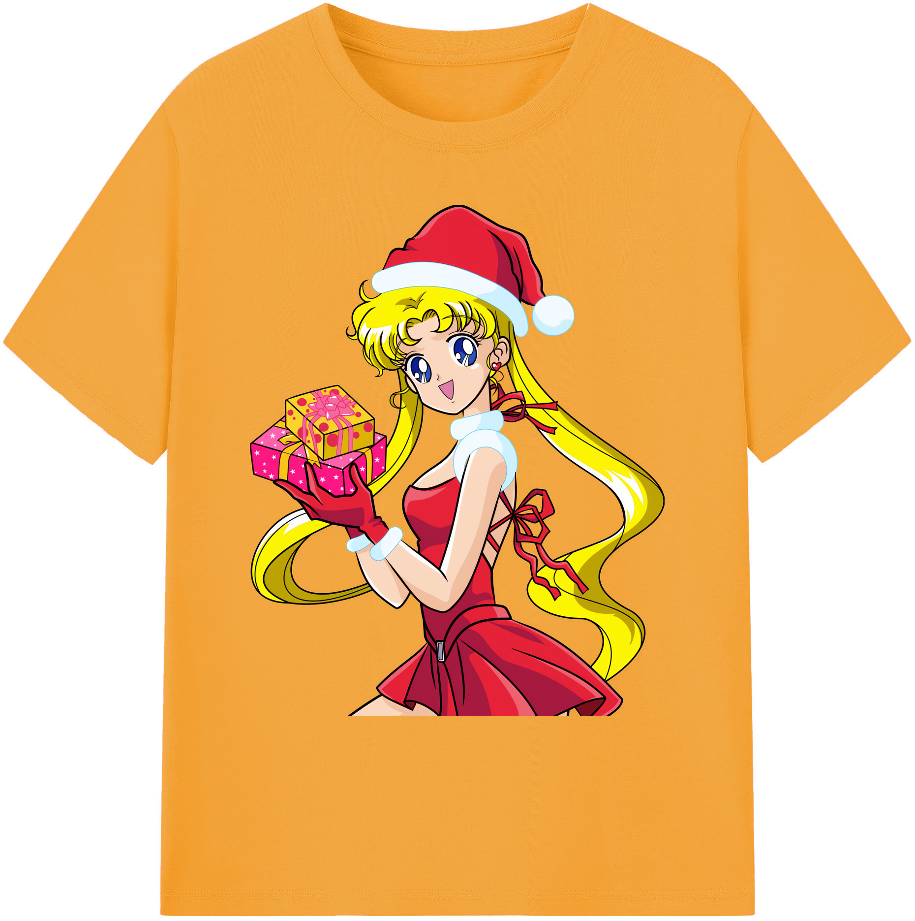 （画像用） 美少女戦士セーラームーン 月野 うさぎ つきの うさぎ Sailor Moon Tsukino Usagi 綿100％ メンズ半袖Tシャツ｜肌触りやわらか＆通気性