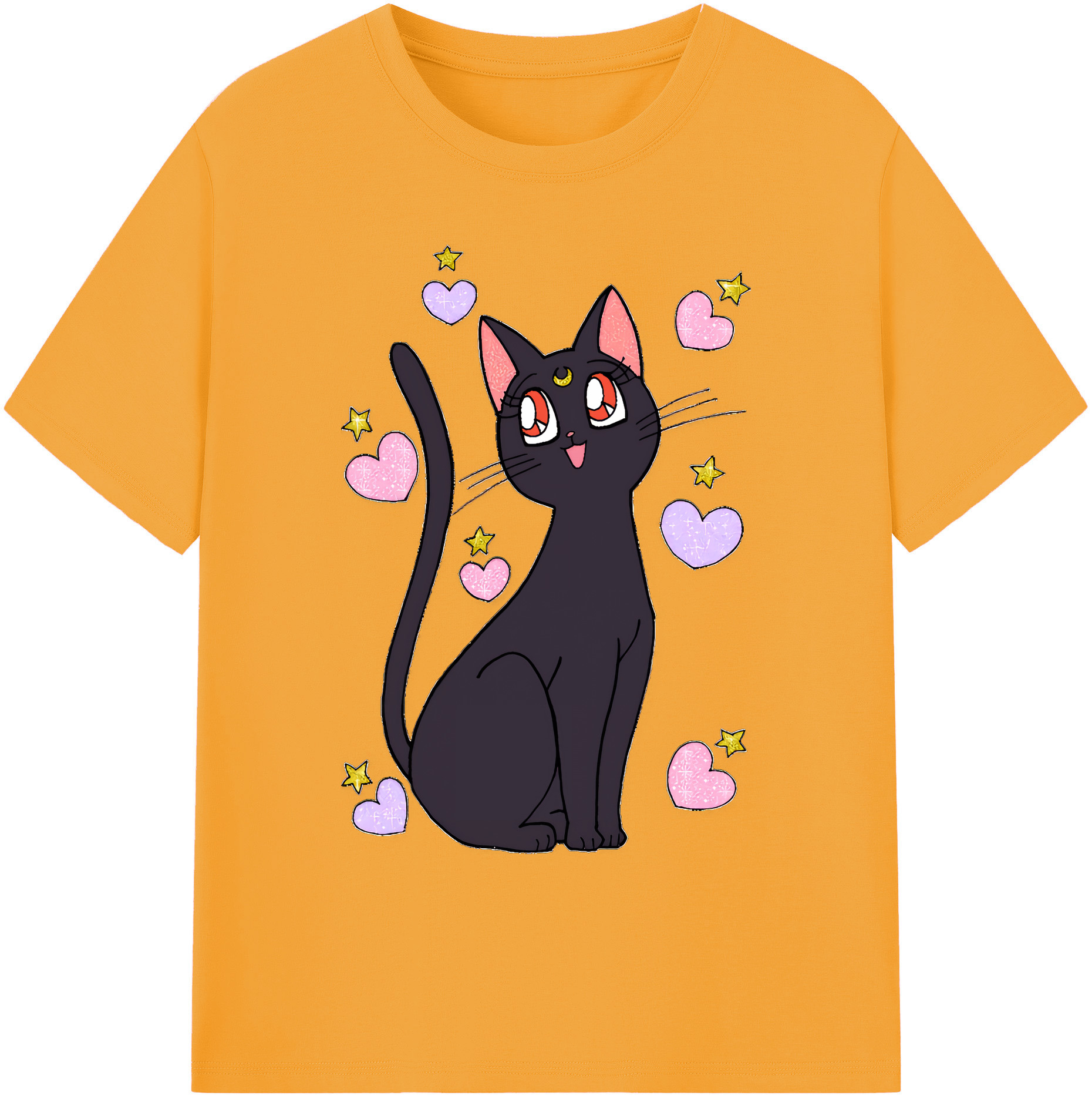 （画像用） 美少女戦士セーラームーン Sailor Moon 綿100％ メンズ半袖Tシャツ｜肌触りやわらか＆通気性