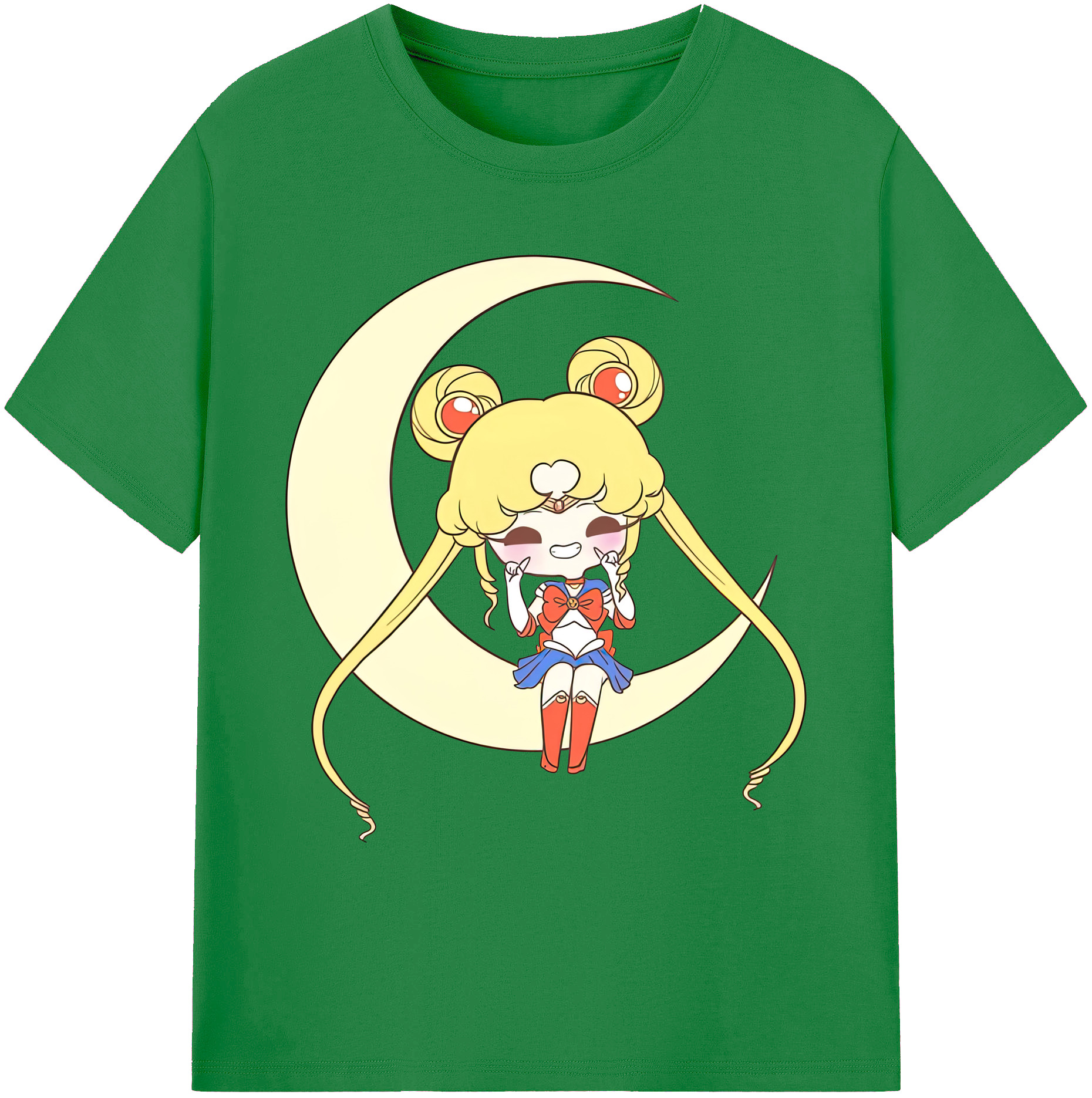 （画像用） 美少女戦士セーラームーン 月野 うさぎ つきの うさぎ Sailor Moon Tsukino Usagi 綿100％ メンズ半袖Tシャツ｜肌触りやわらか＆通気性