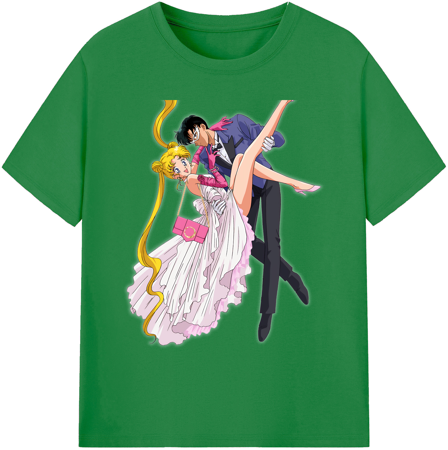 （画像用） 美少女戦士セーラームーン 愛野 美奈子 あいの みなこ Sailor Moon Aino Minako 綿100％ メンズ半袖Tシャツ｜肌触りやわらか＆通気性