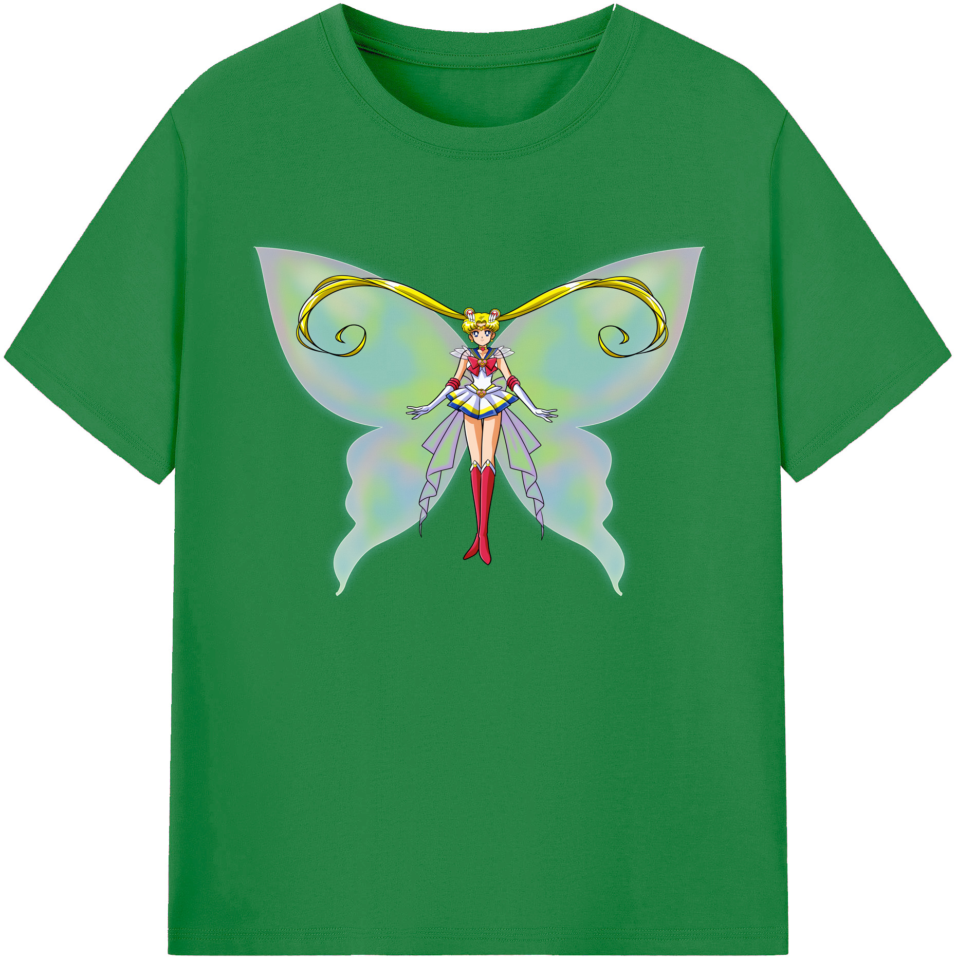 （画像用） 美少女戦士セーラームーン 月野 うさぎ つきの うさぎ Sailor Moon Tsukino Usagi 綿100％ メンズ半袖Tシャツ｜肌触りやわらか＆通気性