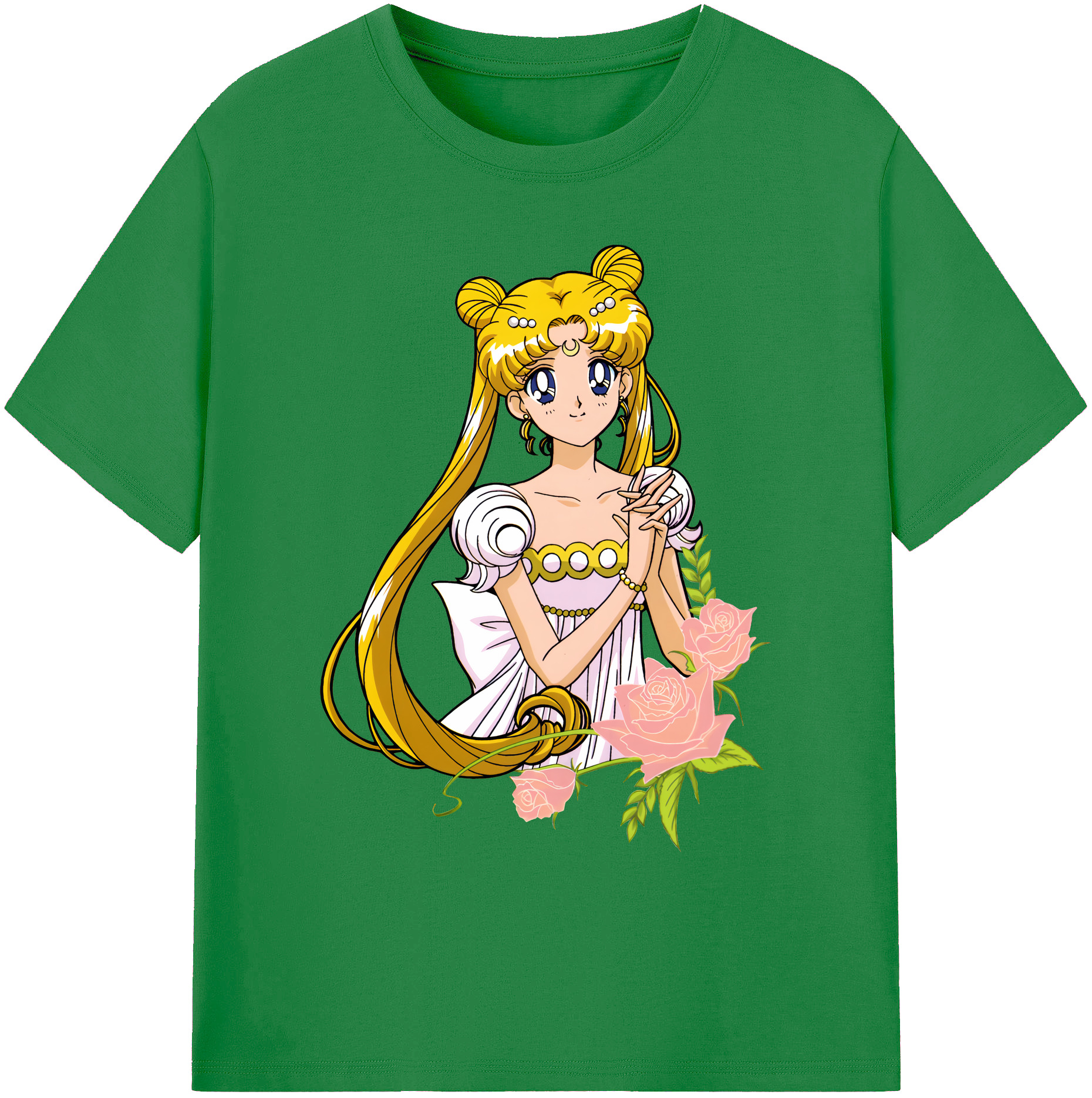 （画像用） 美少女戦士セーラームーン 愛野 美奈子 あいの みなこ Sailor Moon Aino Minako 綿100％ メンズ半袖Tシャツ｜肌触りやわらか＆通気性
