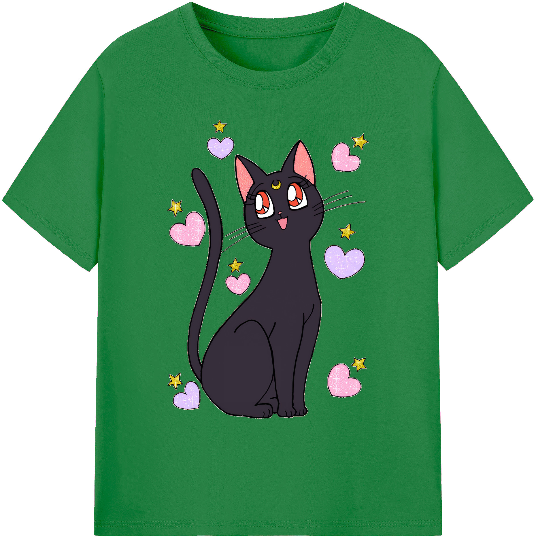 （画像用） 美少女戦士セーラームーン Sailor Moon 綿100％ メンズ半袖Tシャツ｜肌触りやわらか＆通気性