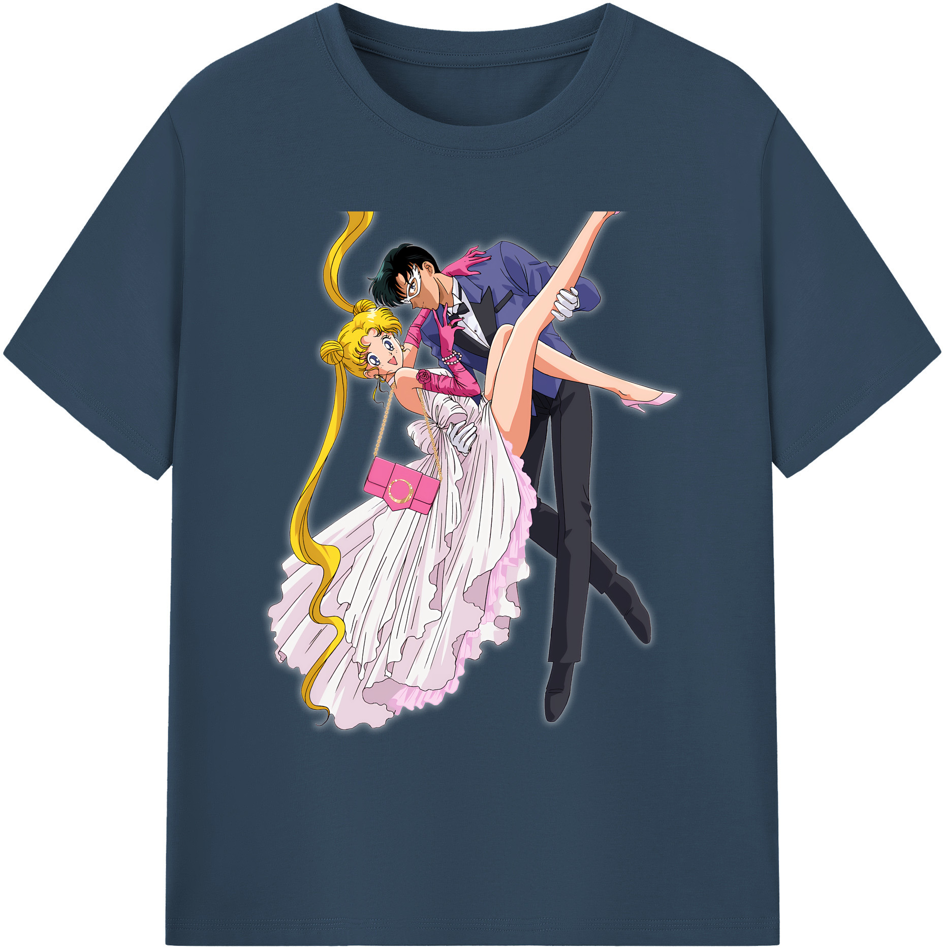 （画像用） 美少女戦士セーラームーン 愛野 美奈子 あいの みなこ Sailor Moon Aino Minako 綿100％ メンズ半袖Tシャツ｜肌触りやわらか＆通気性
