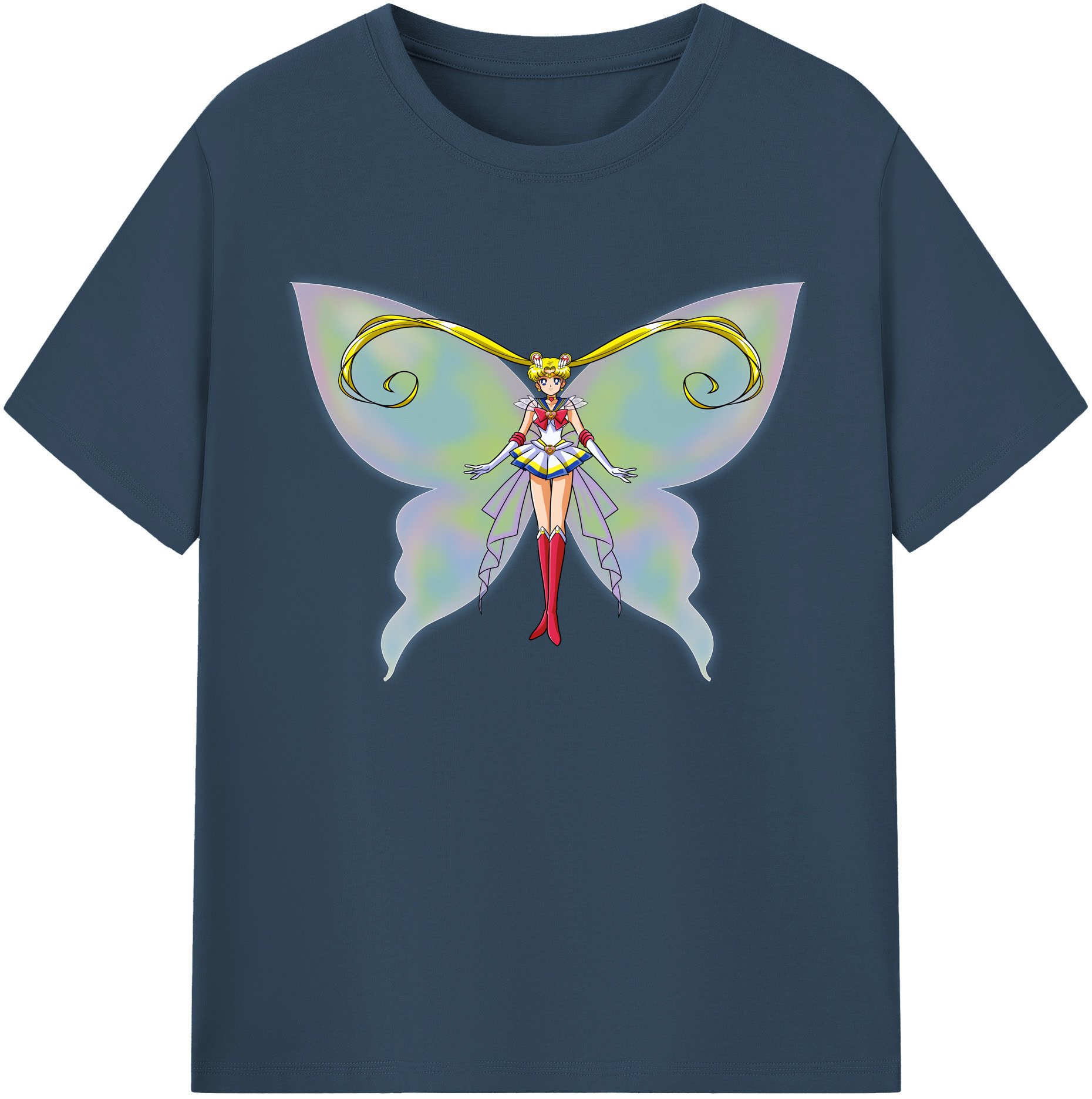 （画像用） 美少女戦士セーラームーン 月野 うさぎ つきの うさぎ Sailor Moon Tsukino Usagi 綿100％ メンズ半袖Tシャツ｜肌触りやわらか＆通気性