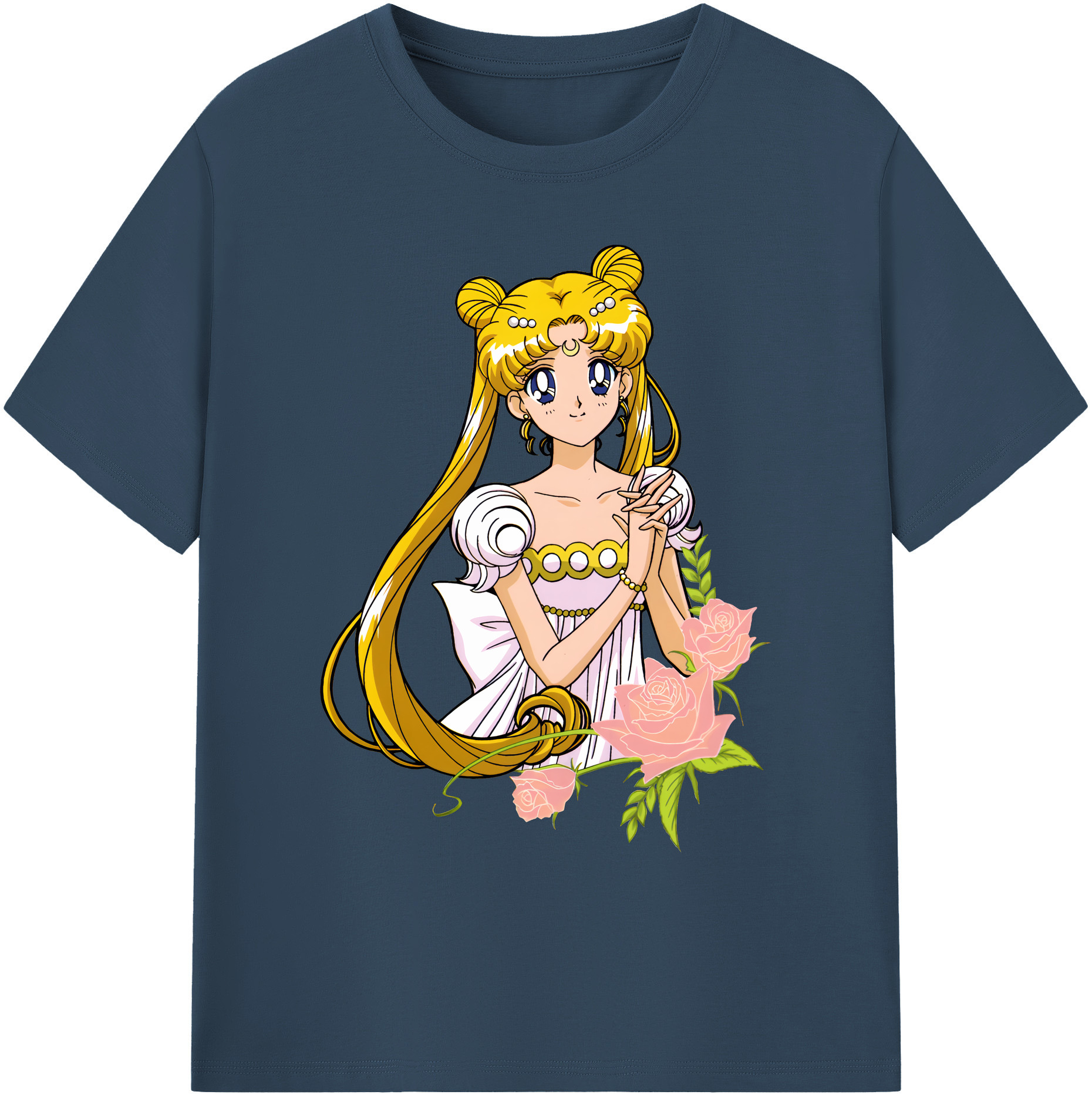 （画像用） 美少女戦士セーラームーン 愛野 美奈子 あいの みなこ Sailor Moon Aino Minako 綿100％ メンズ半袖Tシャツ｜肌触りやわらか＆通気性