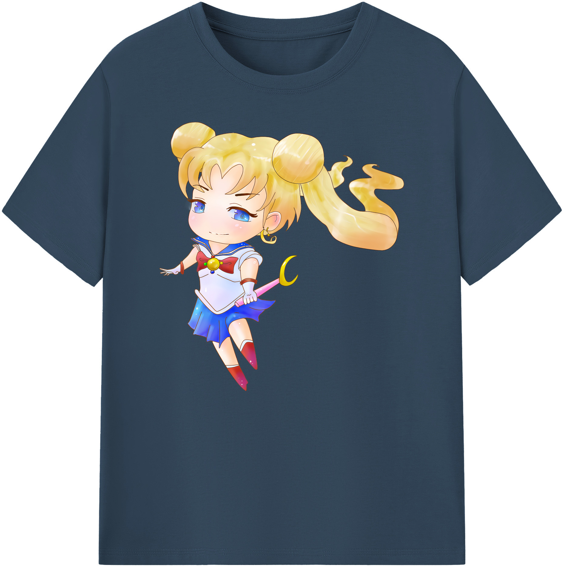 （画像用） 美少女戦士セーラームーン 愛野 美奈子 あいの みなこ Sailor Moon Aino Minako 綿100％ メンズ半袖Tシャツ｜肌触りやわらか＆通気性
