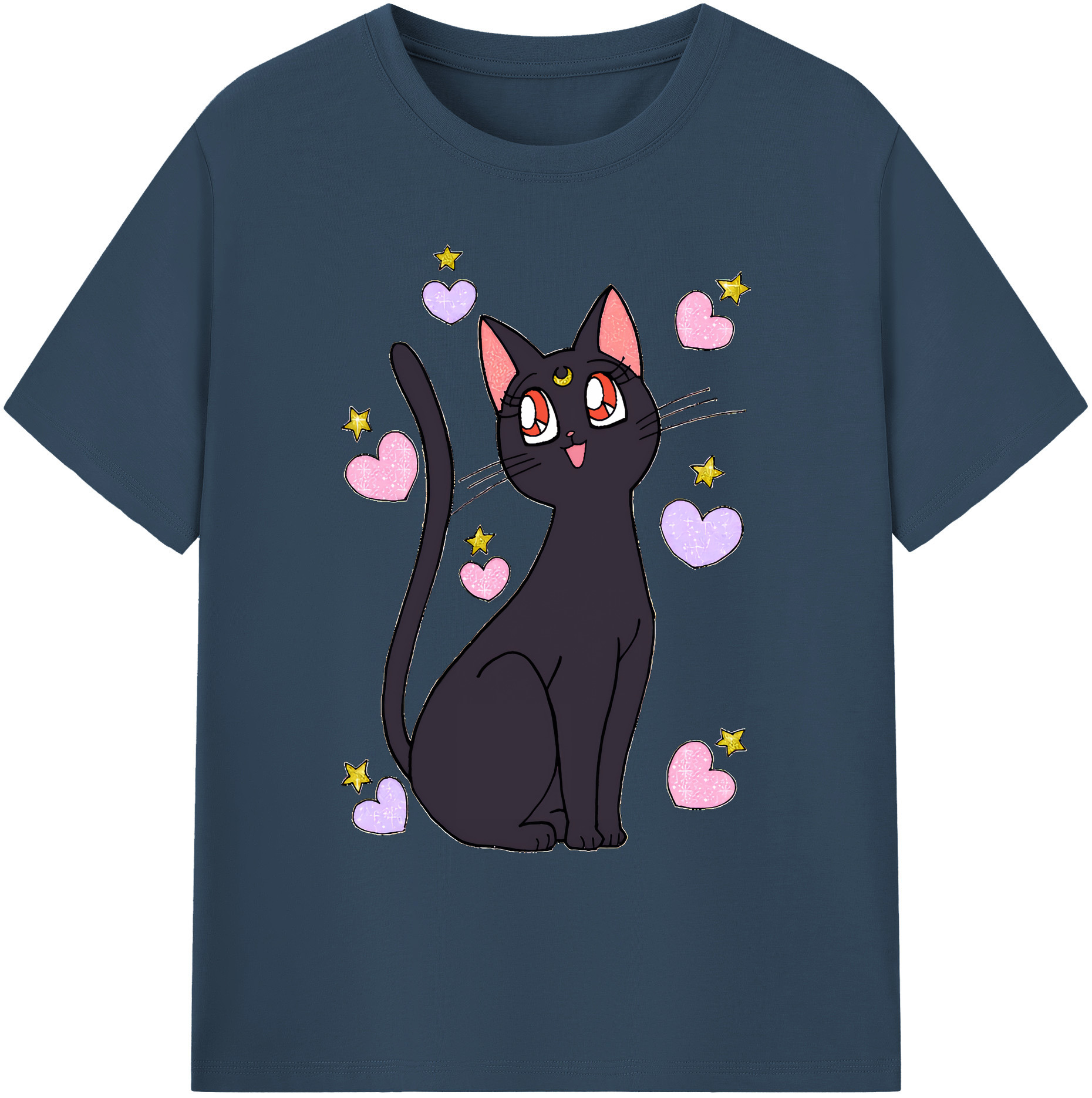 （画像用） 美少女戦士セーラームーン Sailor Moon 綿100％ メンズ半袖Tシャツ｜肌触りやわらか＆通気性