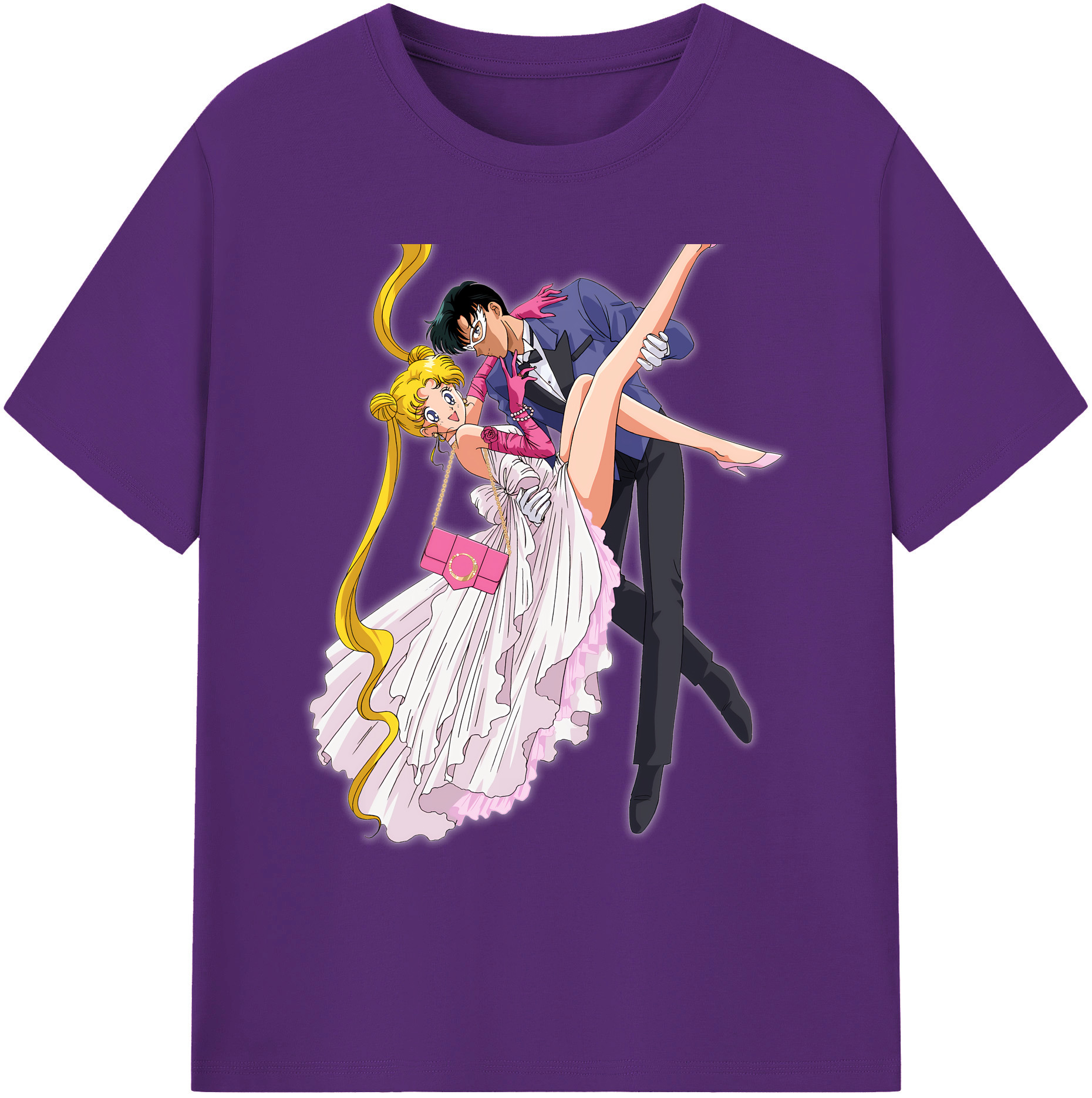 （画像用） 美少女戦士セーラームーン 愛野 美奈子 あいの みなこ Sailor Moon Aino Minako 綿100％ メンズ半袖Tシャツ｜肌触りやわらか＆通気性
