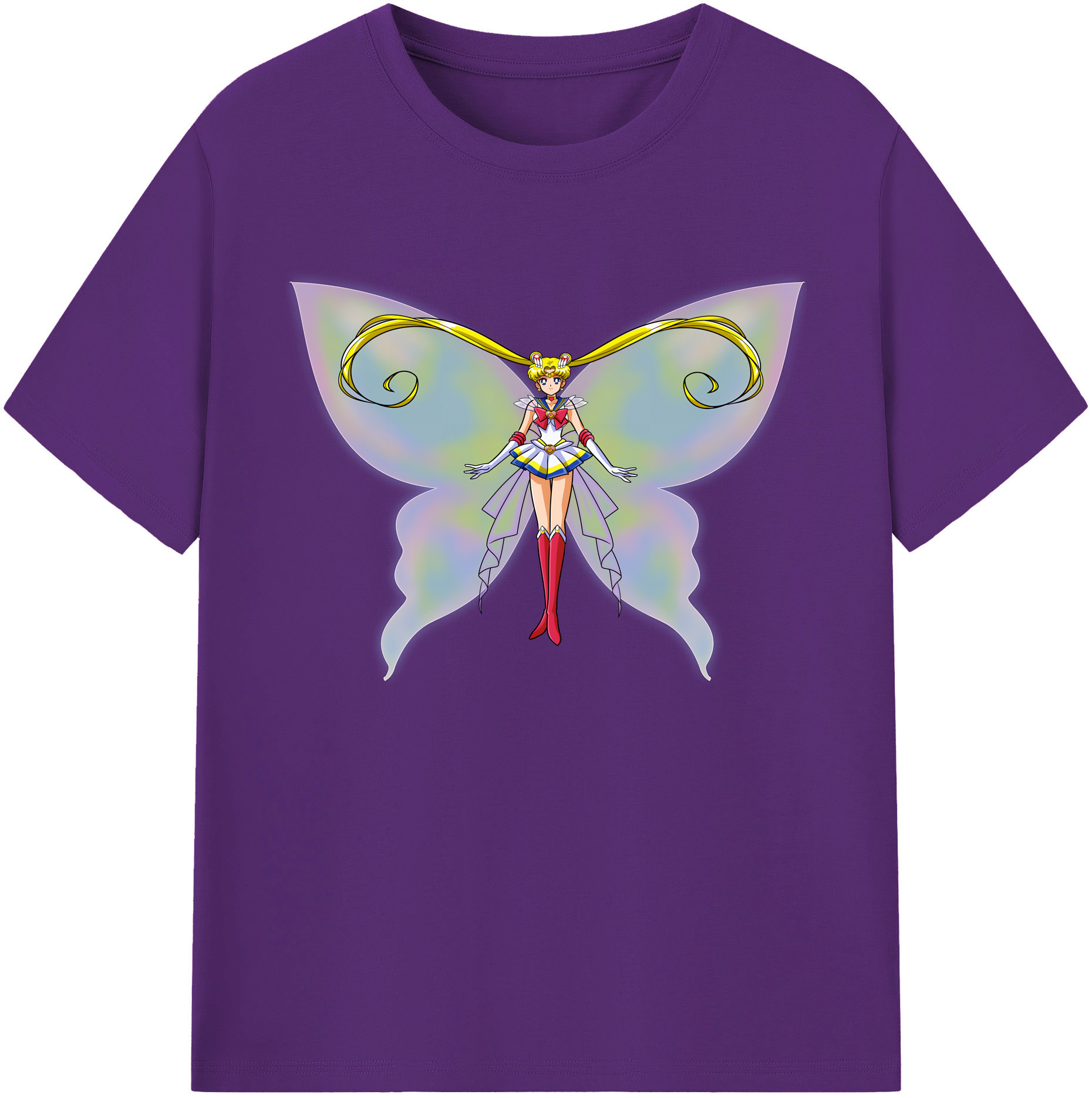 （画像用） 美少女戦士セーラームーン 月野 うさぎ つきの うさぎ Sailor Moon Tsukino Usagi 綿100％ メンズ半袖Tシャツ｜肌触りやわらか＆通気性