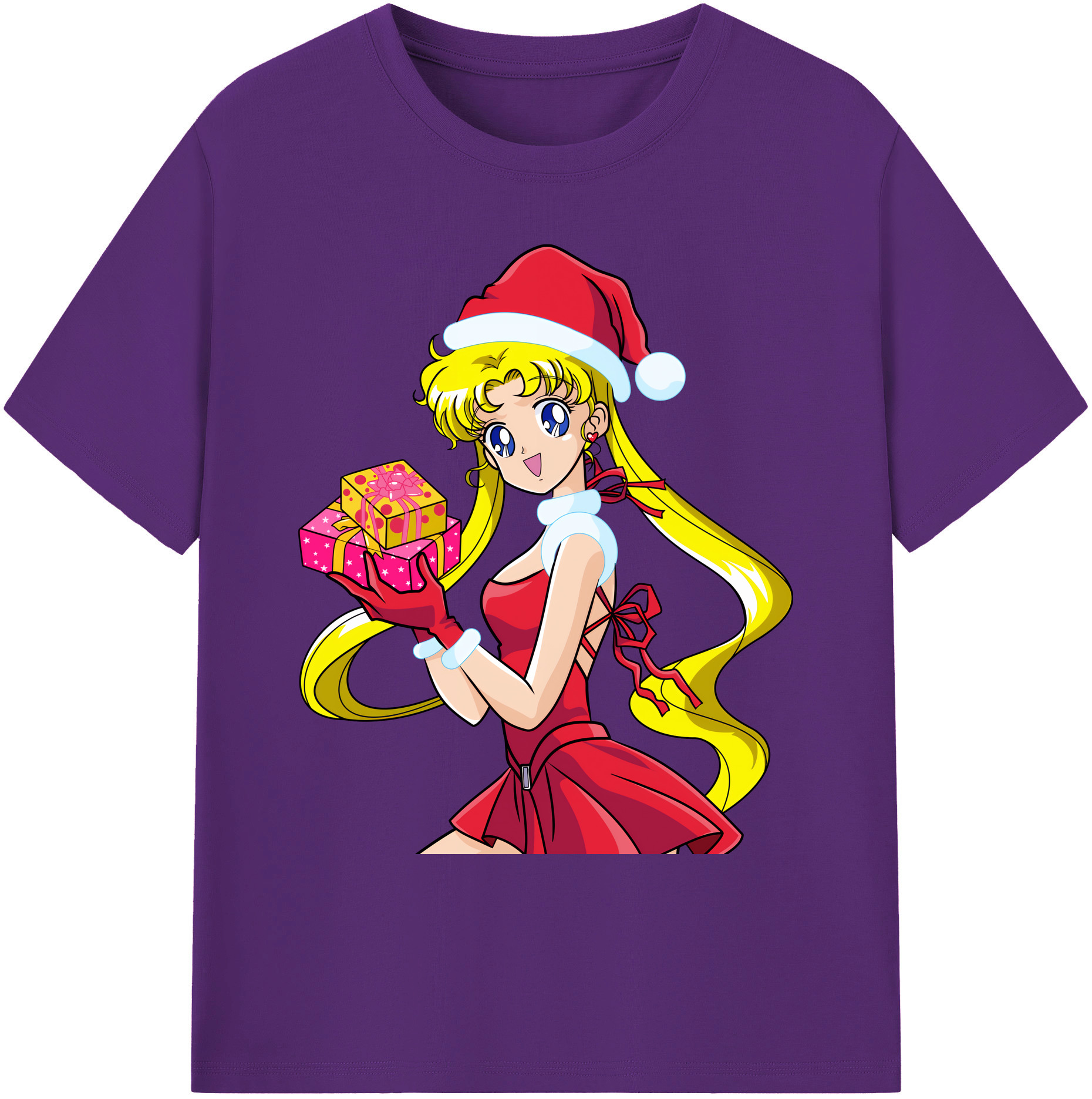 （画像用） 美少女戦士セーラームーン 月野 うさぎ つきの うさぎ Sailor Moon Tsukino Usagi 綿100％ メンズ半袖Tシャツ｜肌触りやわらか＆通気性