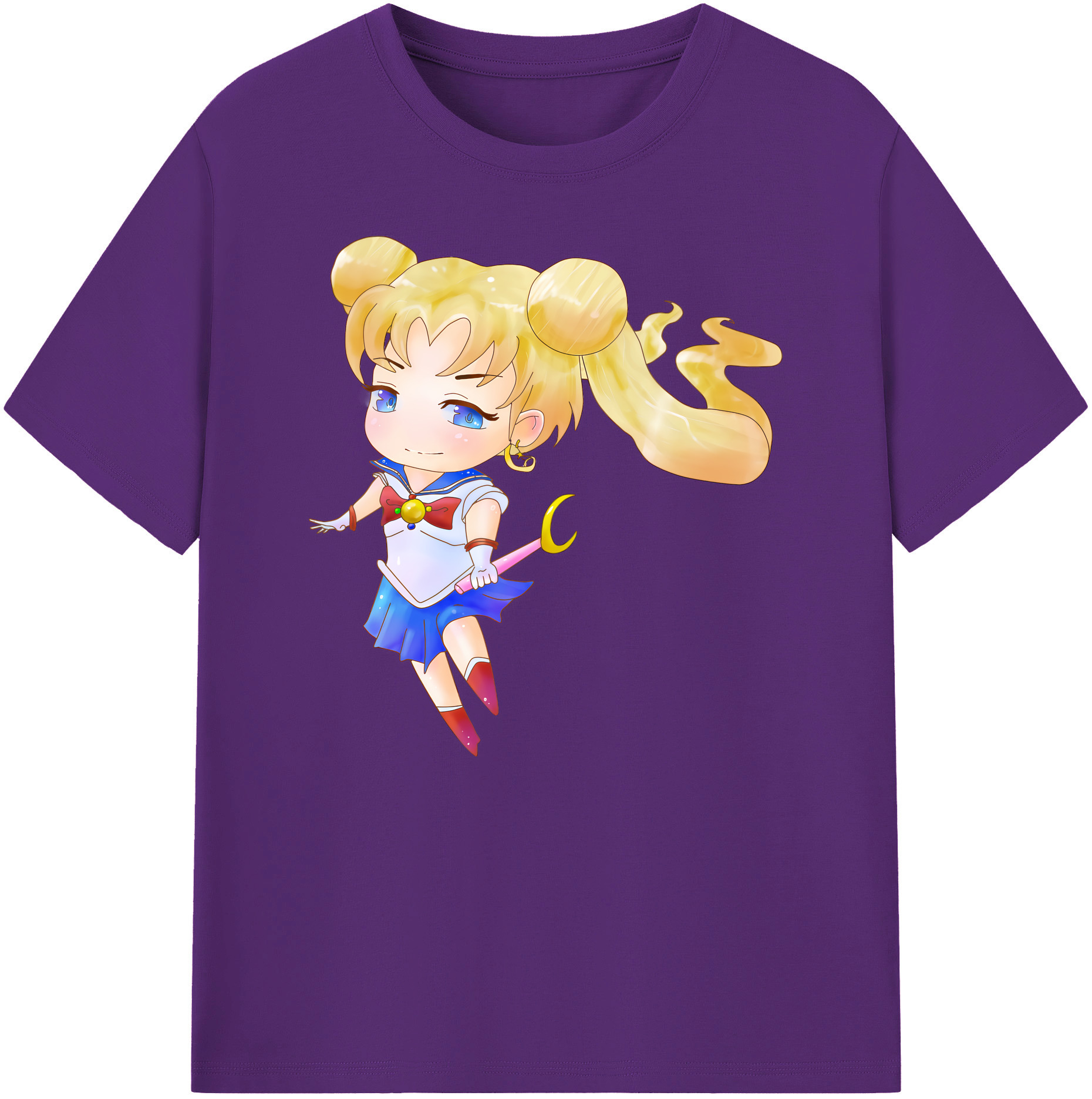 （画像用） 美少女戦士セーラームーン 愛野 美奈子 あいの みなこ Sailor Moon Aino Minako 綿100％ メンズ半袖Tシャツ｜肌触りやわらか＆通気性