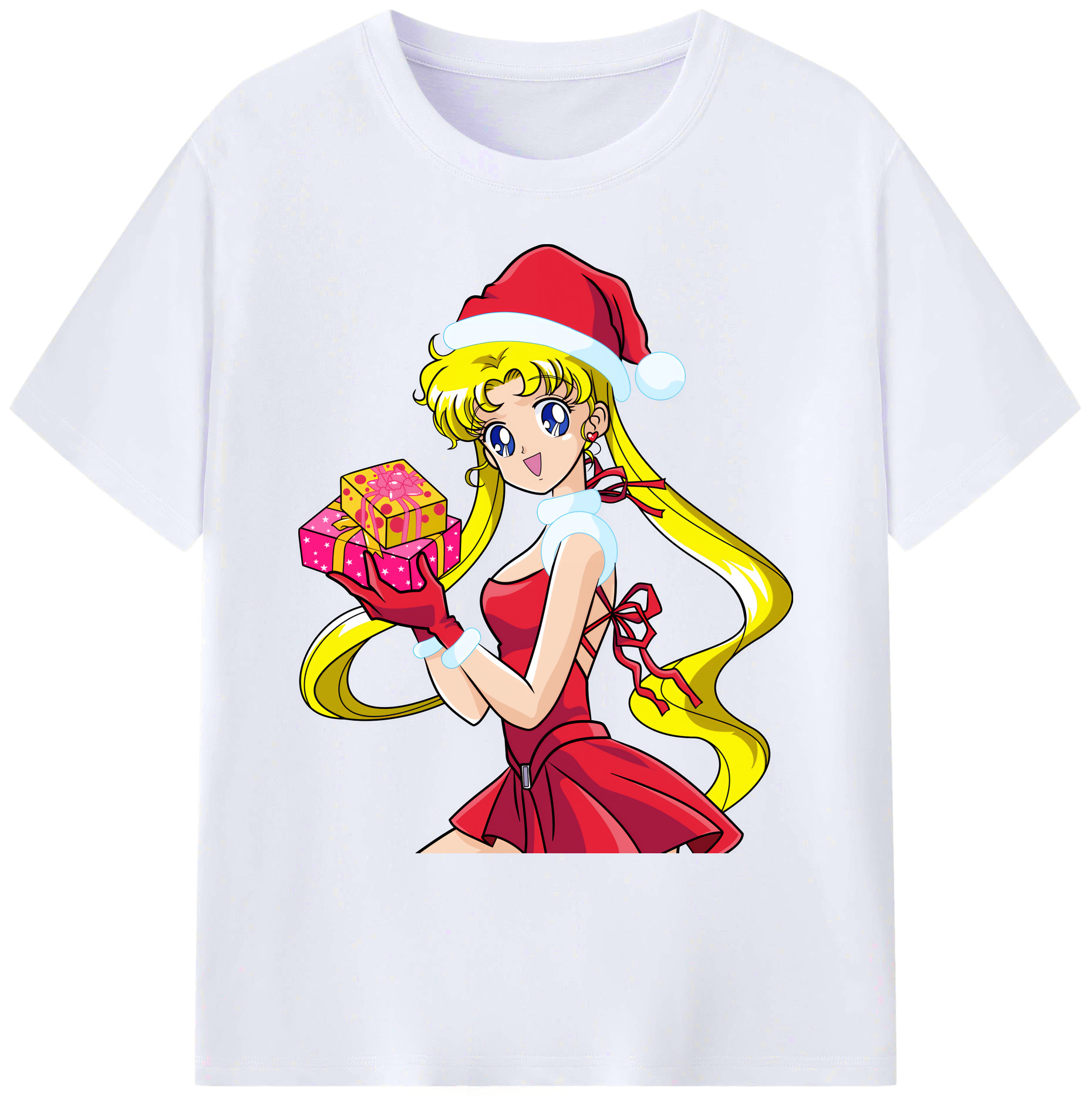 （画像用） 美少女戦士セーラームーン 月野 うさぎ つきの うさぎ Sailor Moon Tsukino Usagi 綿100％ メンズ半袖Tシャツ｜肌触りやわらか＆通気性