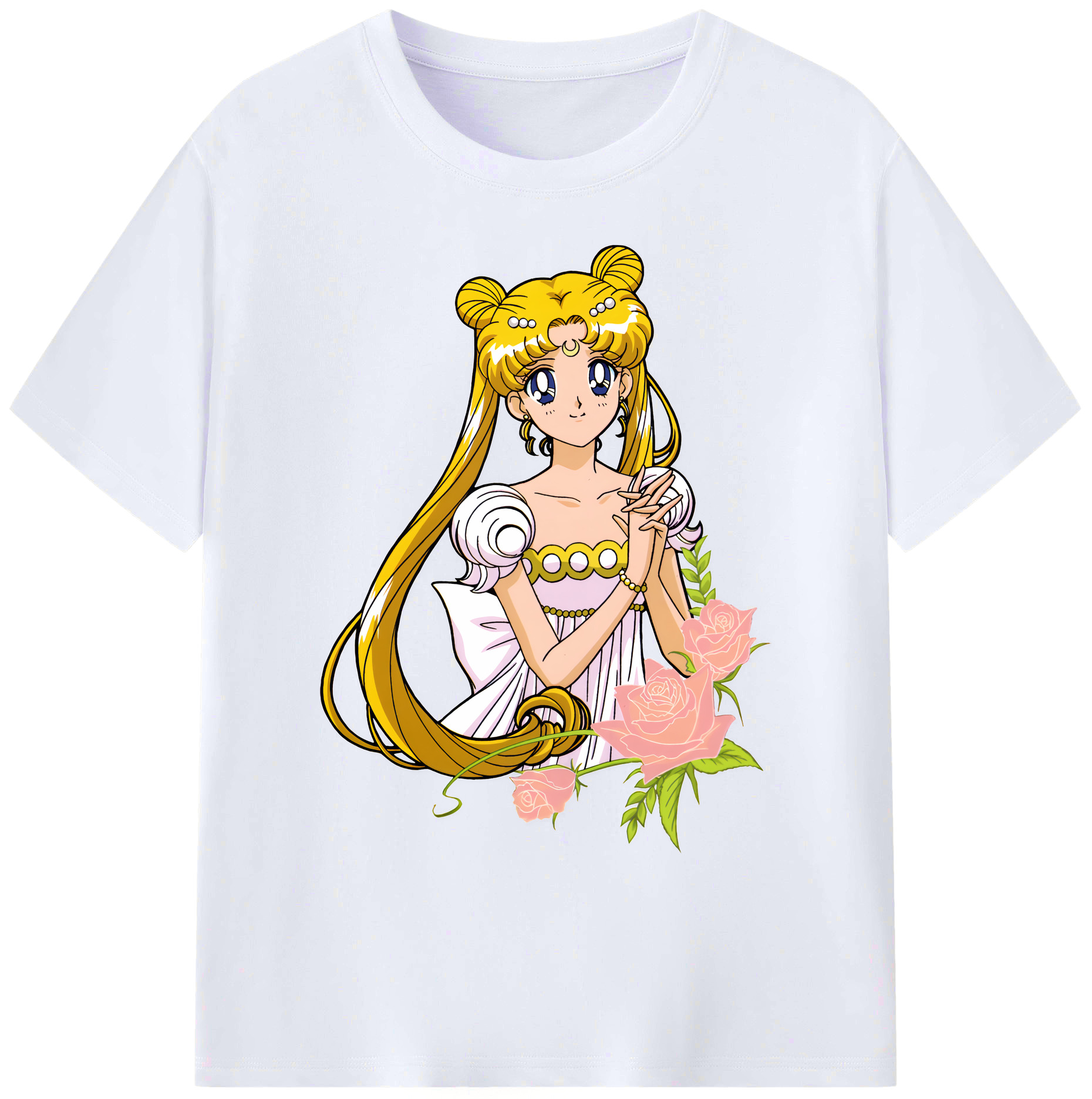 （画像用） 美少女戦士セーラームーン 愛野 美奈子 あいの みなこ Sailor Moon Aino Minako 綿100％ メンズ半袖Tシャツ｜肌触りやわらか＆通気性