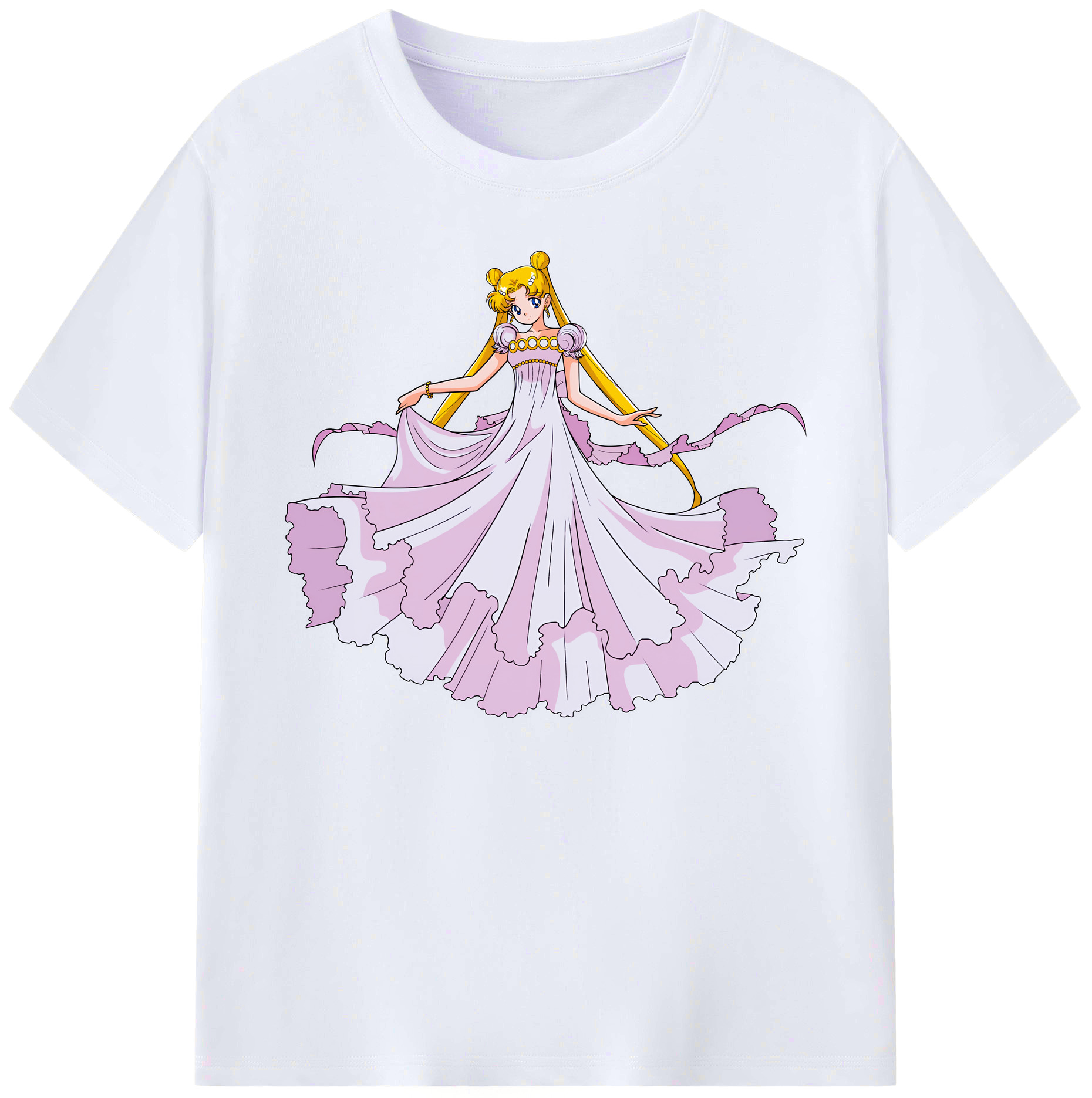 （画像用） 美少女戦士セーラームーン 愛野 美奈子 あいの みなこ Sailor Moon Aino Minako 綿100％ メンズ半袖Tシャツ｜肌触りやわらか＆通気性