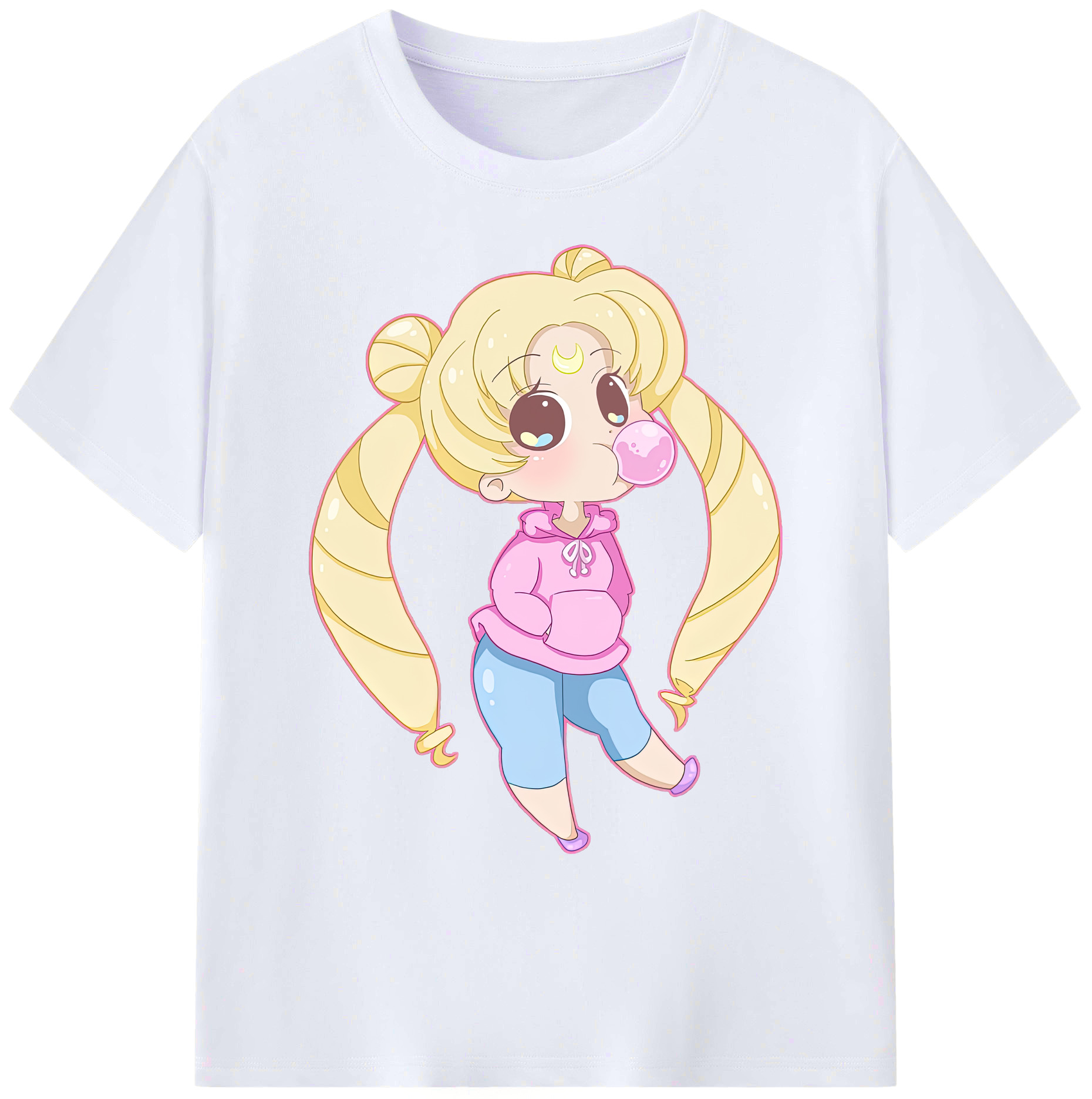 （画像用） 美少女戦士セーラームーン 愛野 美奈子 あいの みなこ Sailor Moon Aino Minako 綿100％ メンズ半袖Tシャツ｜肌触りやわらか＆通気性