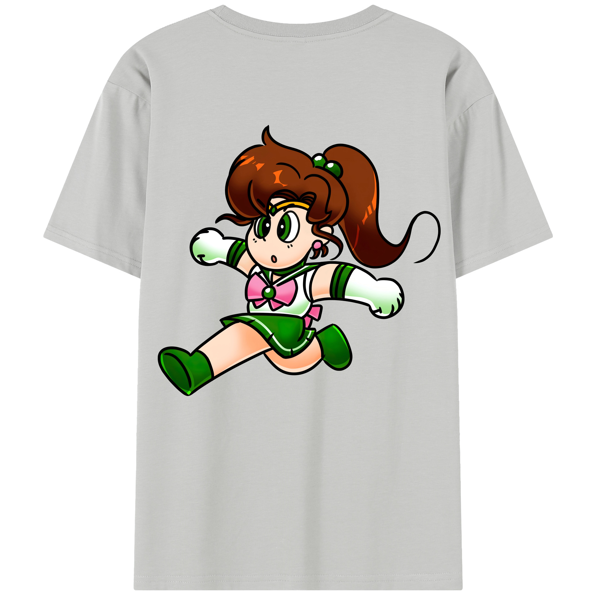 （画像用） 美少女戦士セーラームーン 木野 まこと きの まこと Sailor Moon Kino Makoto （セーラージュピター；Sailor Jupiter） レディース半袖Tシャツ(バックプリント)
