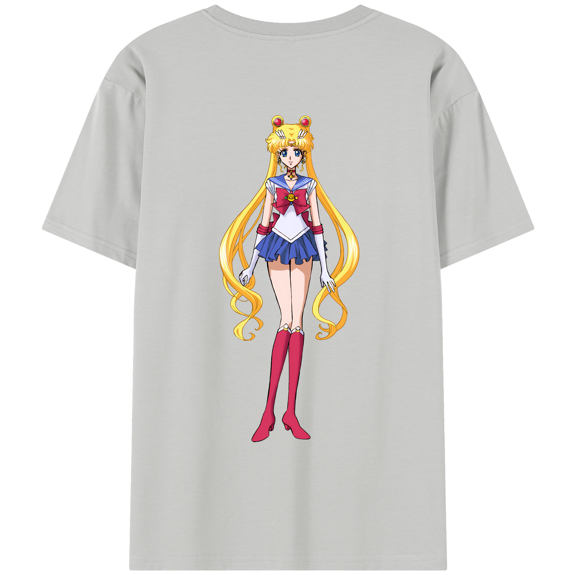 （画像用） 美少女戦士セーラームーン 月野 うさぎ つきの うさぎ Sailor Moon Tsukino Usagi レディース半袖Tシャツ(バックプリント)