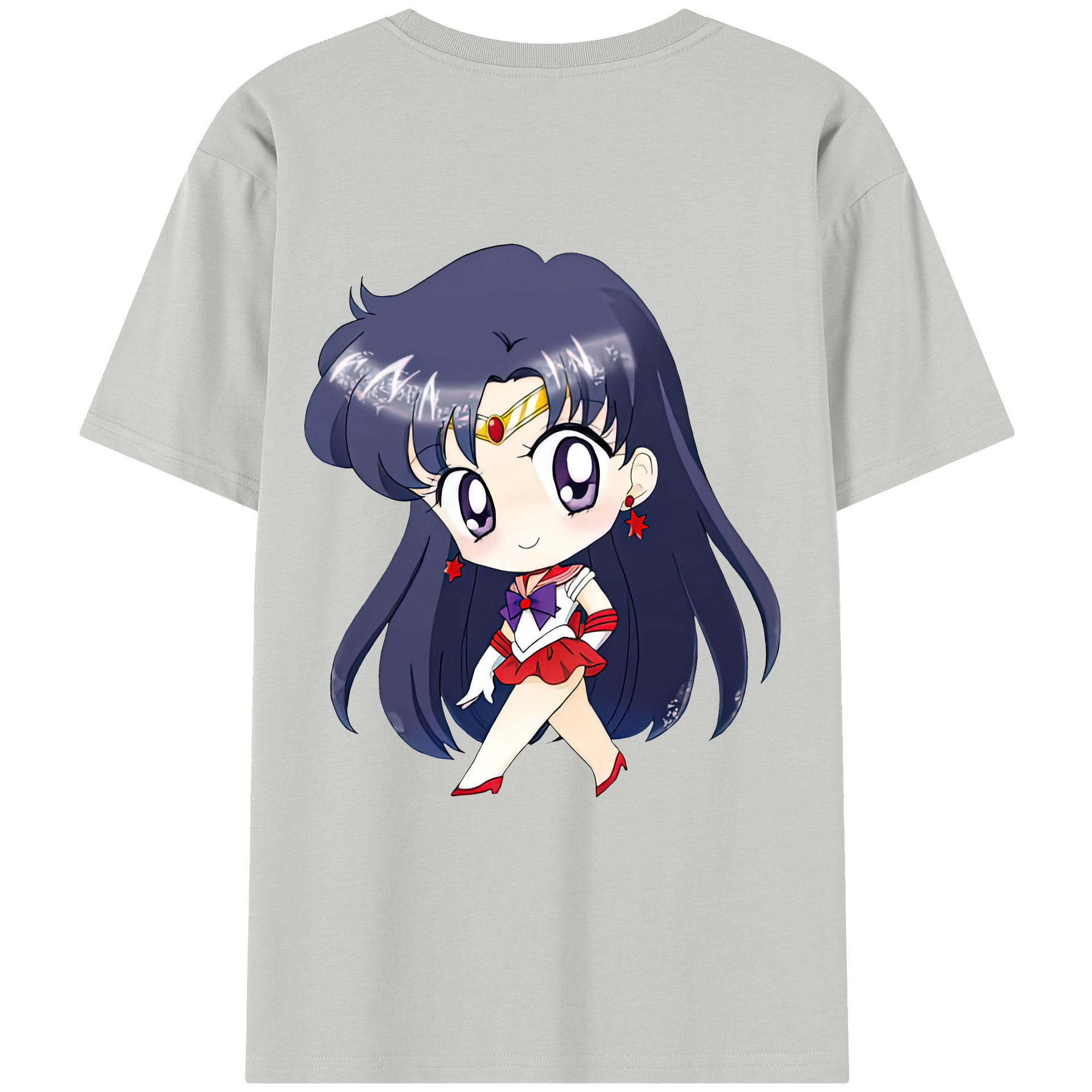 （画像用） 美少女戦士セーラームーン 火野レイ ひの レイ Sailor Moon Hino Rei （セーラーマーズ,Sailor Mars） レディース半袖Tシャツ(バックプリント)