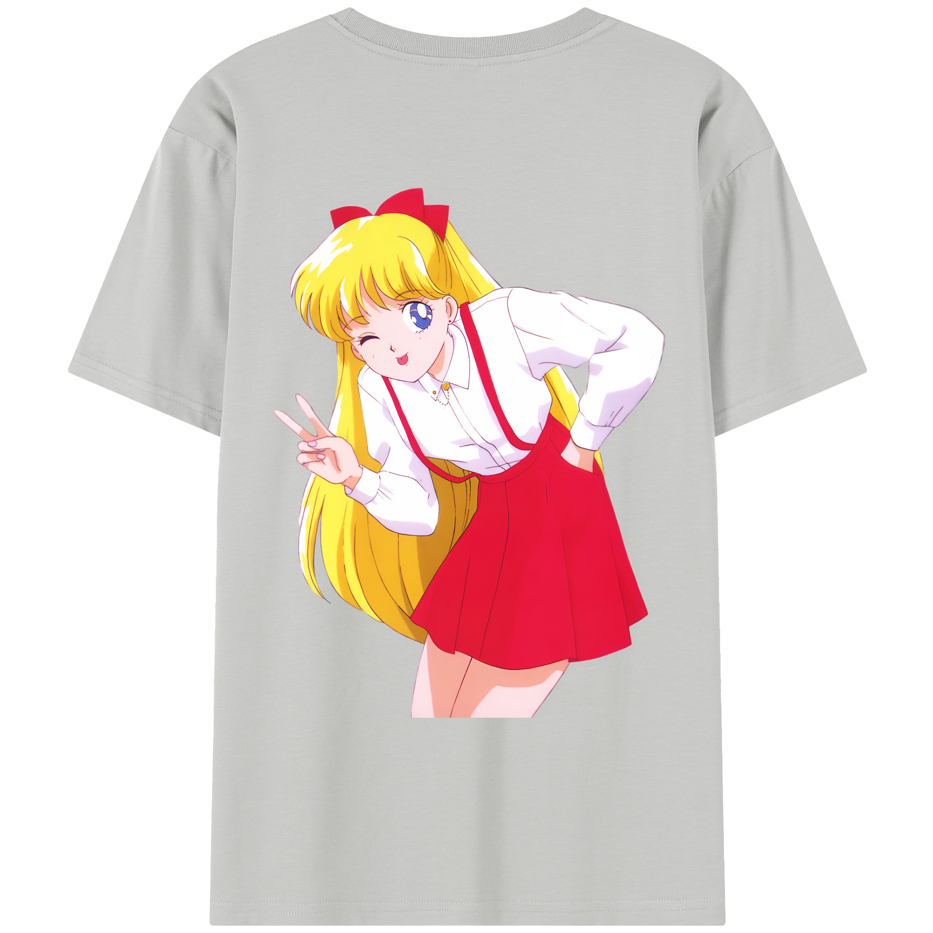 （画像用） 美少女戦士セーラームーン 愛野 美奈子 あいの みなこ Sailor Moon Aino Minako レディース半袖Tシャツ(バックプリント)