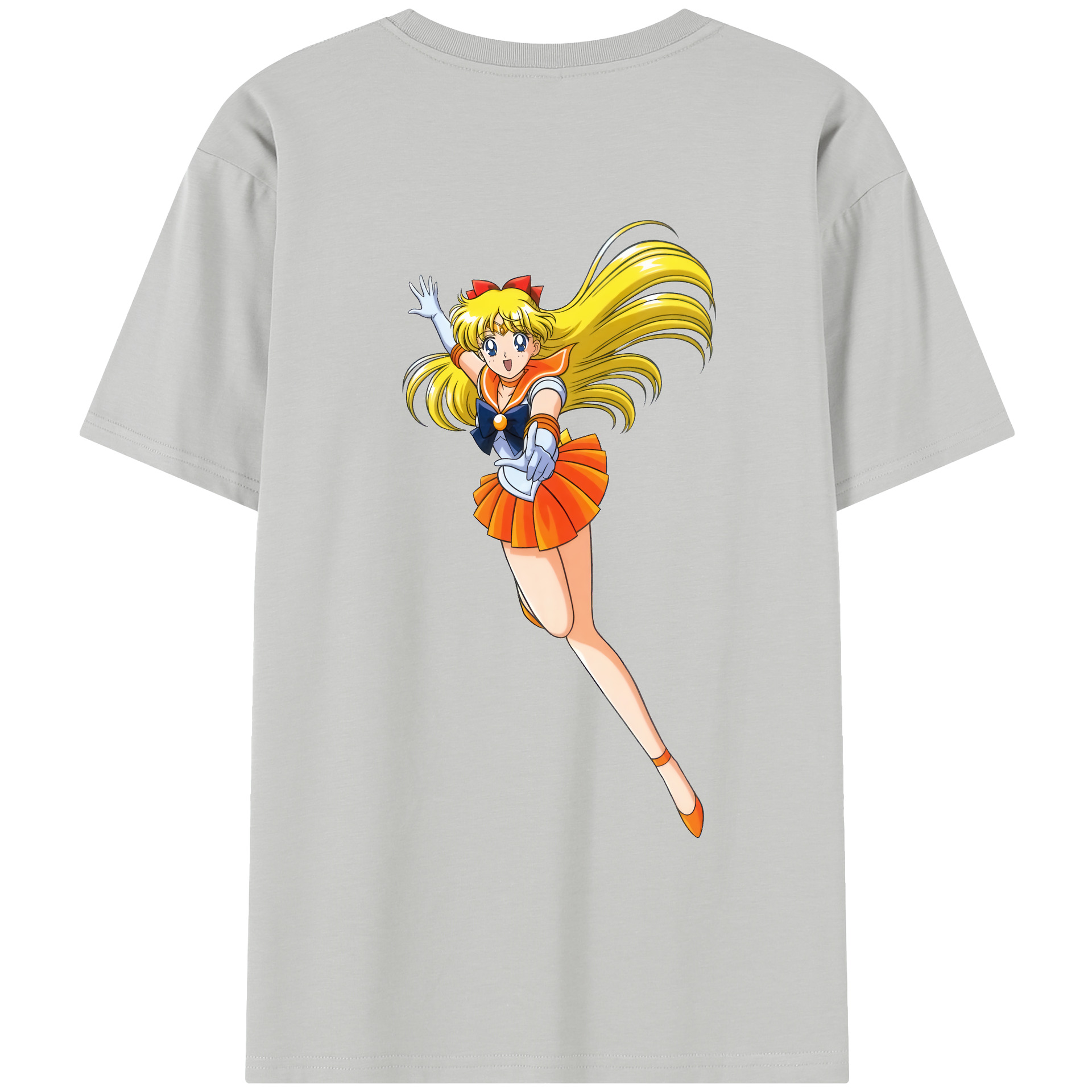 （画像用） 美少女戦士セーラームーン 愛野 美奈子 あいの みなこ Sailor Moon Aino Minako レディース半袖Tシャツ(バックプリント)