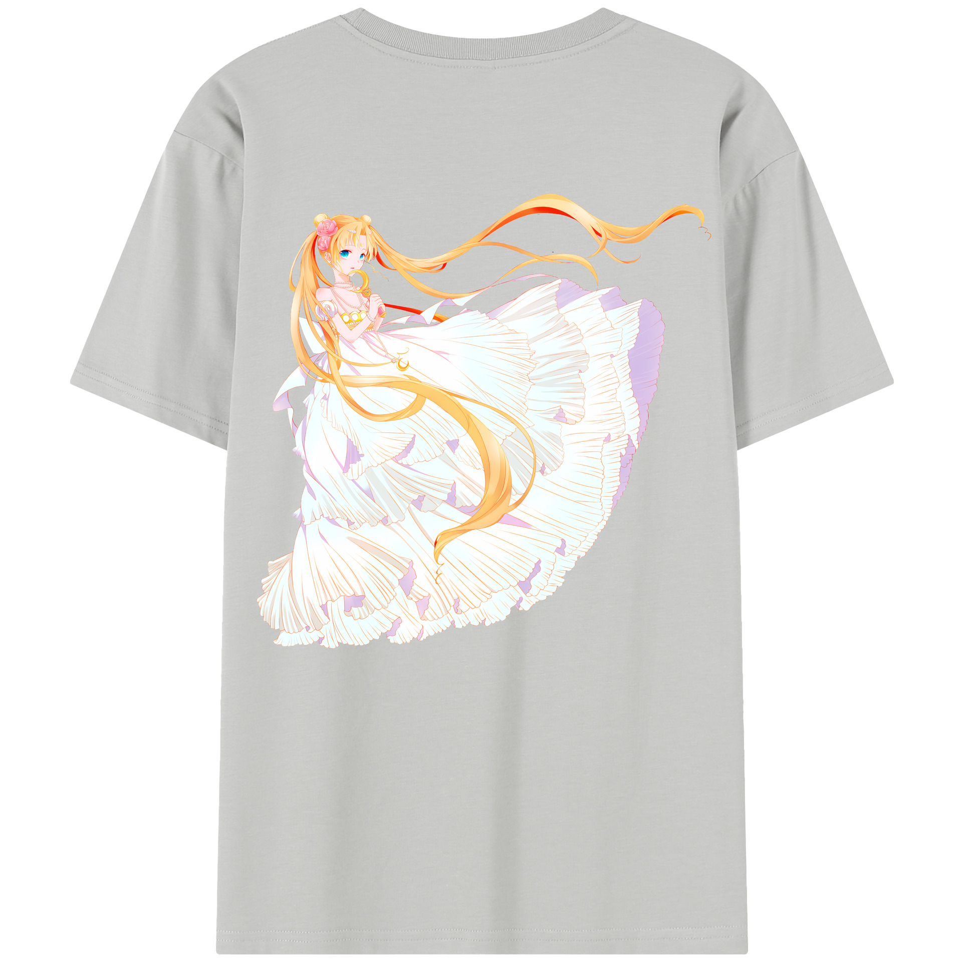 （画像用） 美少女戦士セーラームーン 愛野 美奈子 あいの みなこ Sailor Moon Aino Minako レディース半袖Tシャツ(バックプリント)