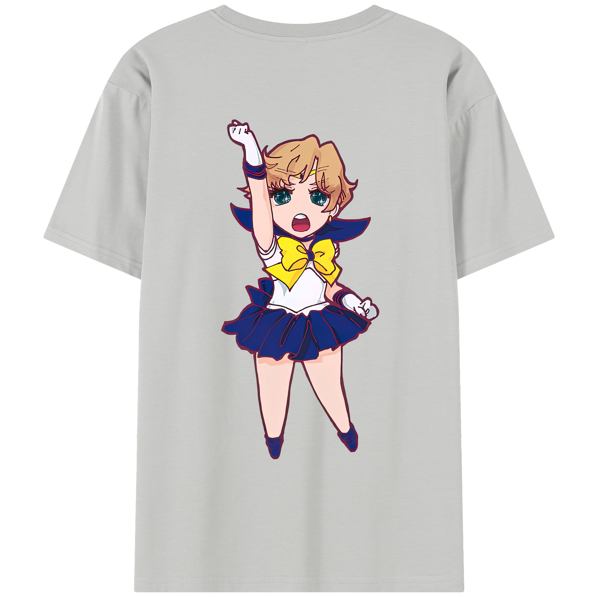 （画像用） 美少女戦士セーラームーン 天王はるか Sailor Moon Tenoh Haruka レディース半袖Tシャツ(バックプリント)