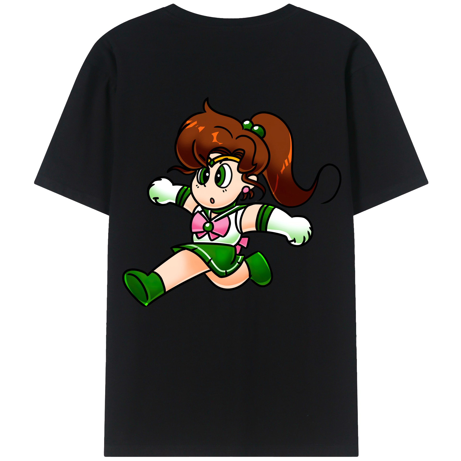 （画像用） 美少女戦士セーラームーン 木野 まこと きの まこと Sailor Moon Kino Makoto （セーラージュピター；Sailor Jupiter） レディース半袖Tシャツ(バックプリント)