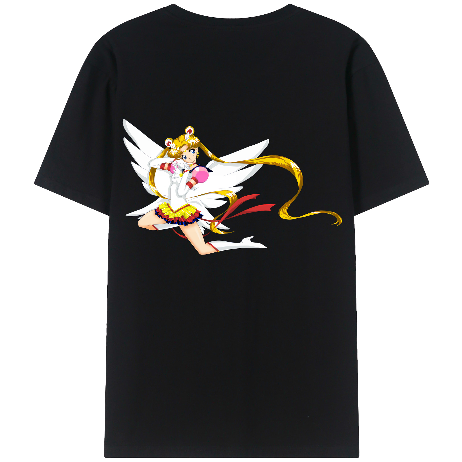 （画像用） 美少女戦士セーラームーン 月野 うさぎ つきの うさぎ Sailor Moon Tsukino Usagi レディース半袖Tシャツ(バックプリント)