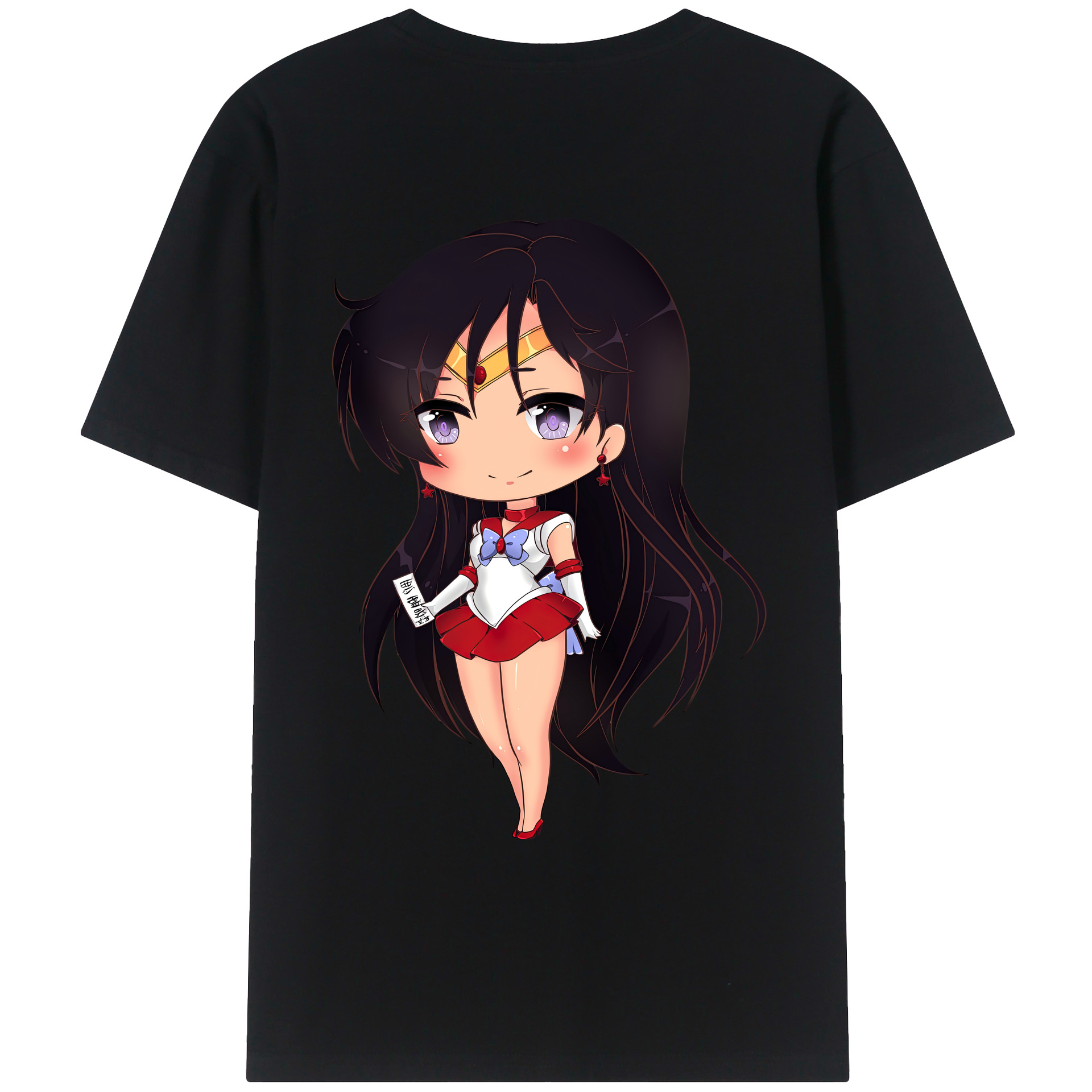 （画像用） 美少女戦士セーラームーン 火野レイ ひの レイ Sailor Moon Hino Rei （セーラーマーズ,Sailor Mars） レディース半袖Tシャツ(バックプリント)