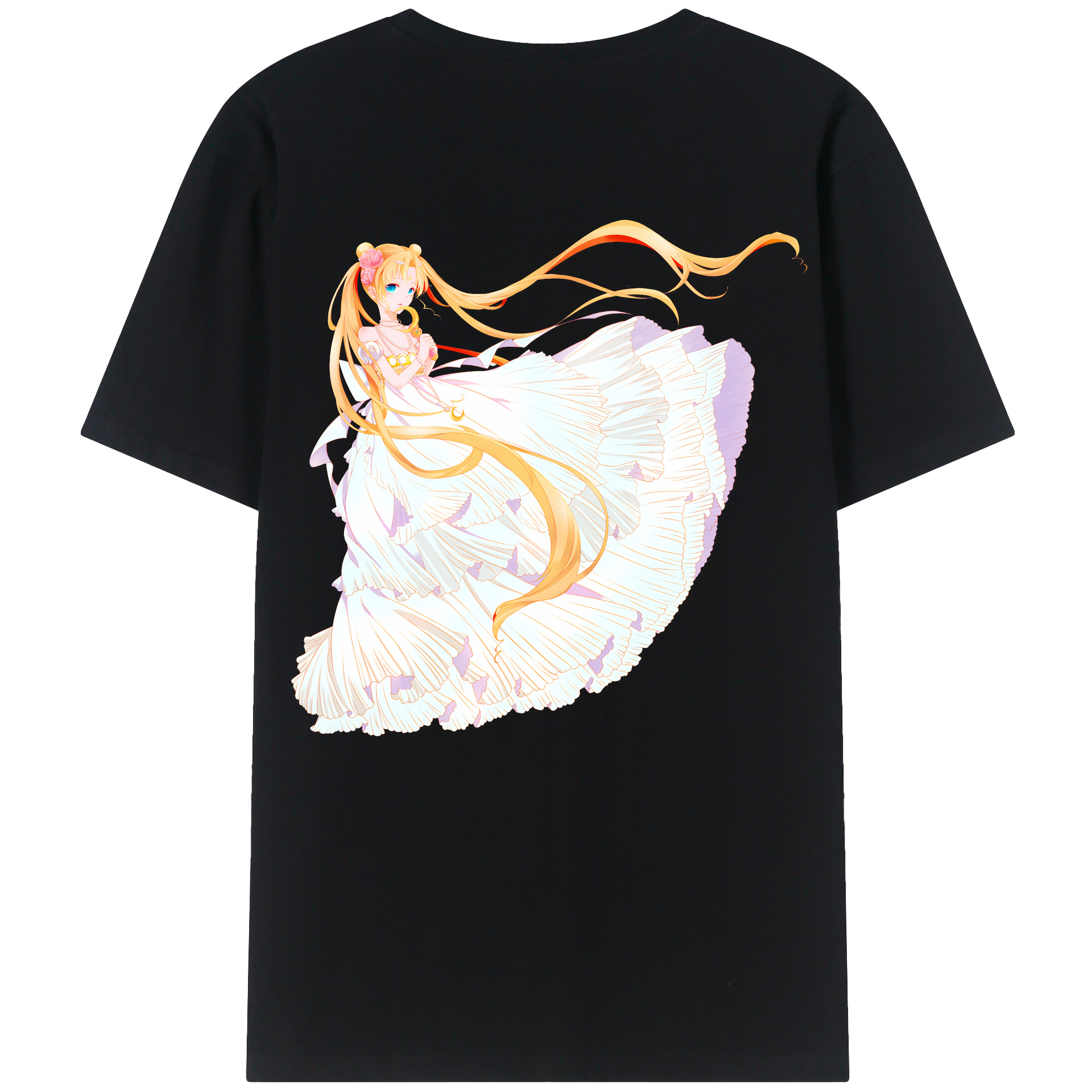 （画像用） 美少女戦士セーラームーン 愛野 美奈子 あいの みなこ Sailor Moon Aino Minako レディース半袖Tシャツ(バックプリント)