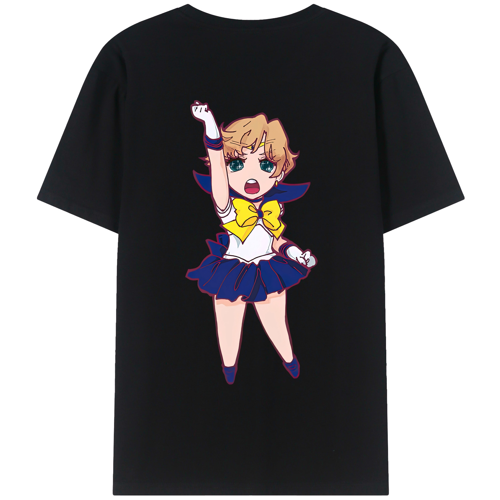 （画像用） 美少女戦士セーラームーン 天王はるか Sailor Moon Tenoh Haruka レディース半袖Tシャツ(バックプリント)