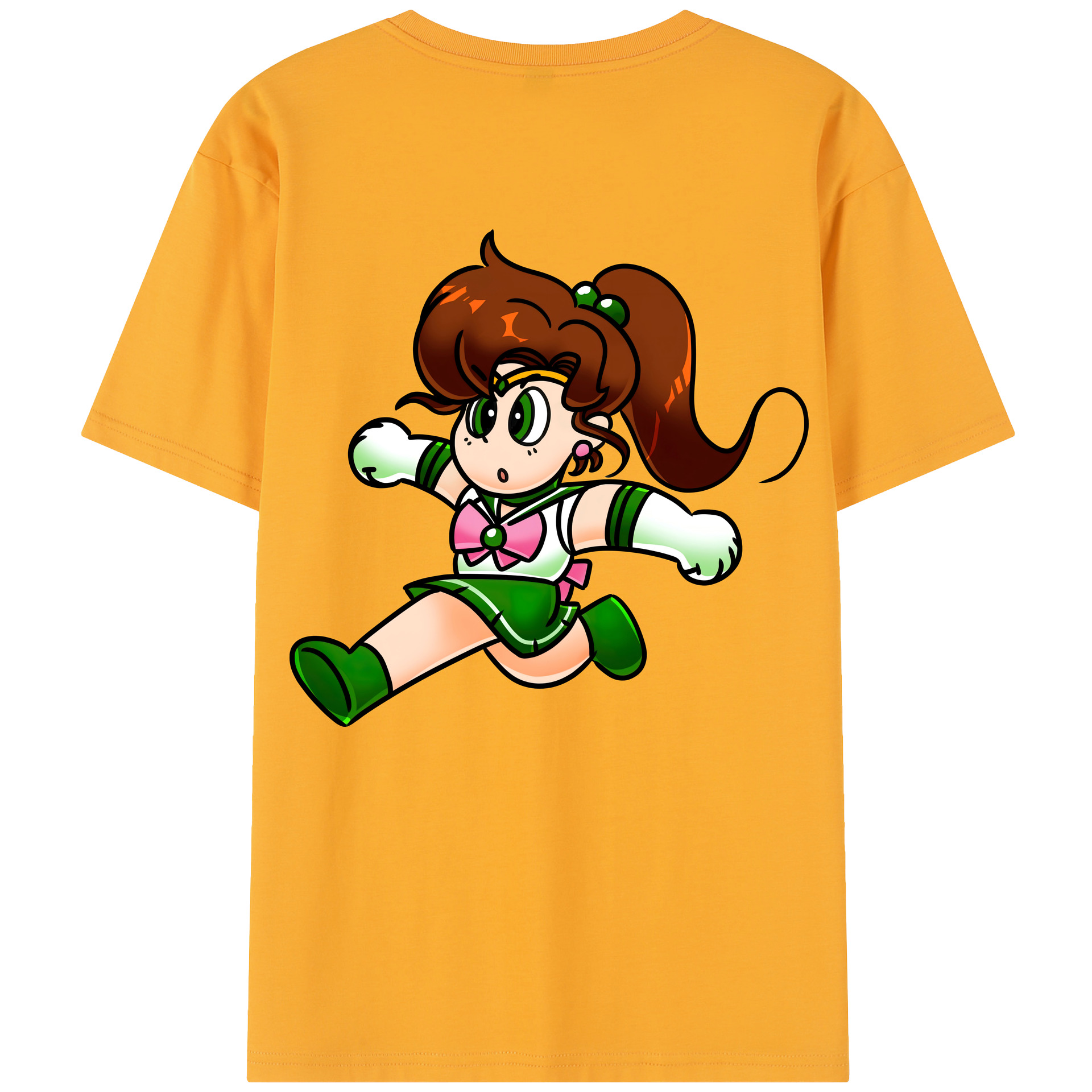 （画像用） 美少女戦士セーラームーン 木野 まこと きの まこと Sailor Moon Kino Makoto （セーラージュピター；Sailor Jupiter） レディース半袖Tシャツ(バックプリント)