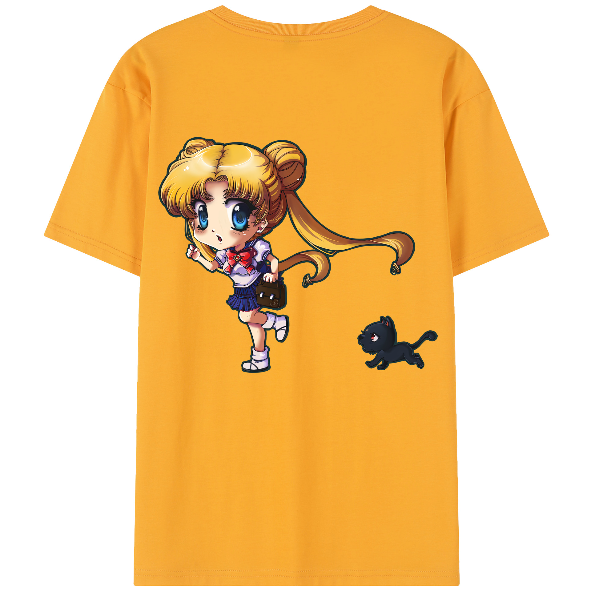 （画像用） 美少女戦士セーラームーン 愛野 美奈子 あいの みなこ Sailor Moon Aino Minako レディース半袖Tシャツ(バックプリント)