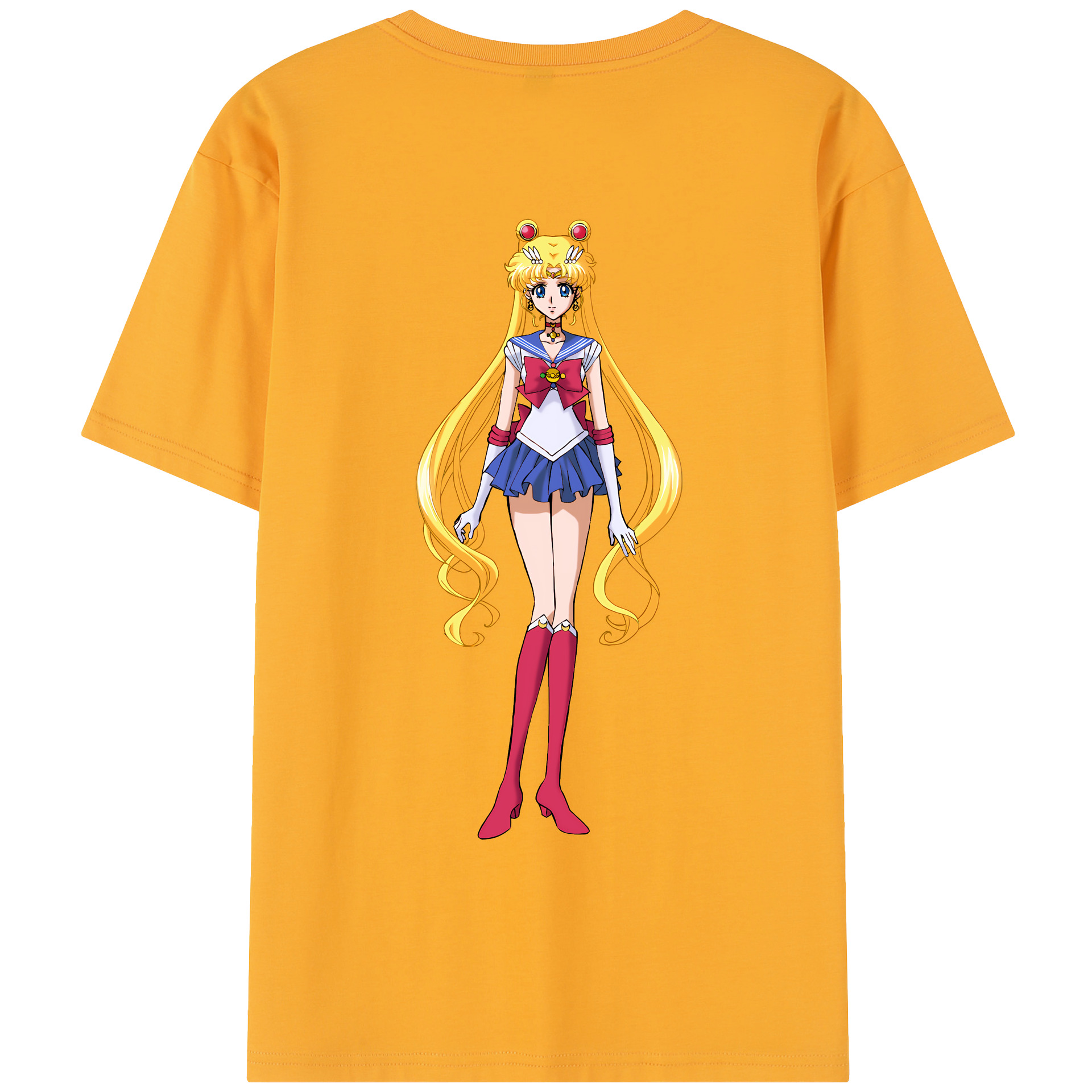 （画像用） 美少女戦士セーラームーン 月野 うさぎ つきの うさぎ Sailor Moon Tsukino Usagi レディース半袖Tシャツ(バックプリント)