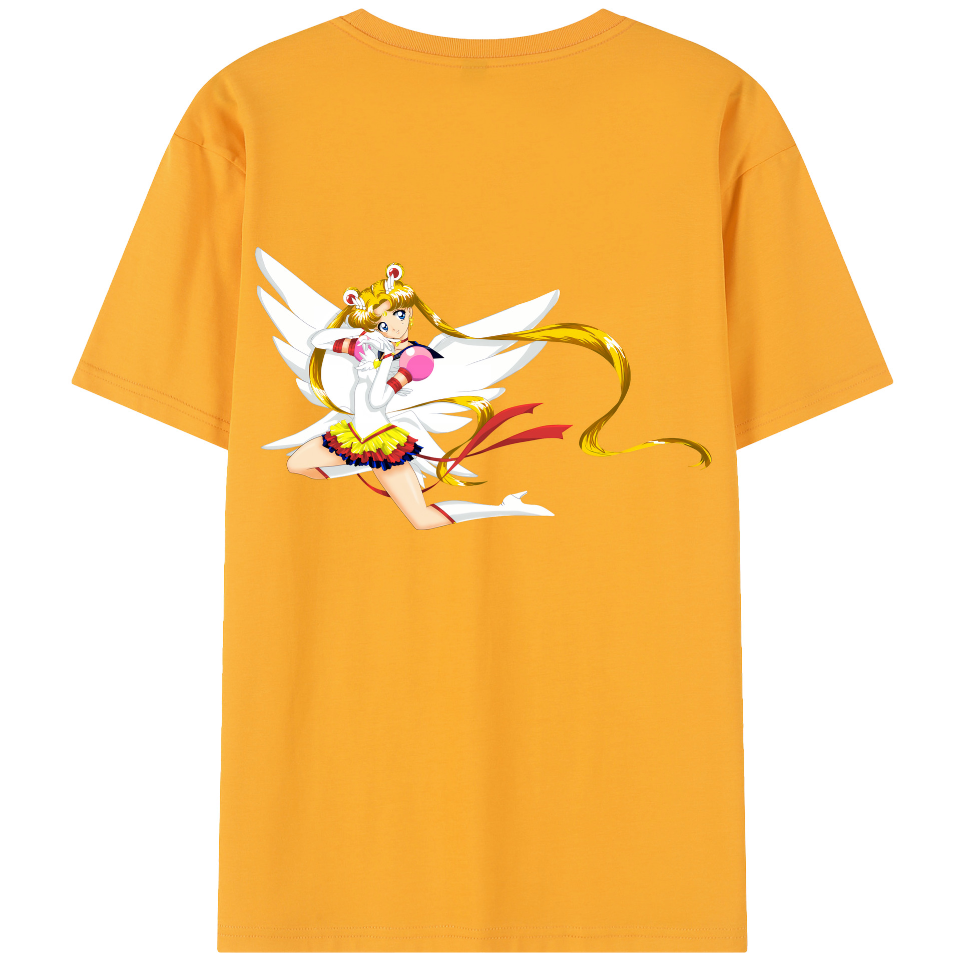 （画像用） 美少女戦士セーラームーン 月野 うさぎ つきの うさぎ Sailor Moon Tsukino Usagi レディース半袖Tシャツ(バックプリント)