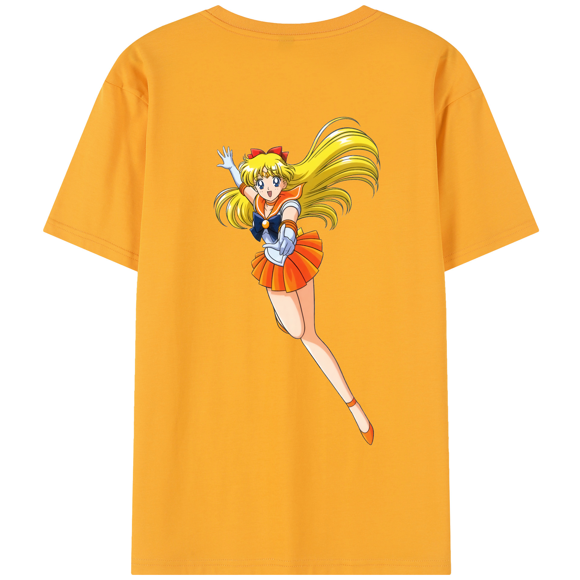 （画像用） 美少女戦士セーラームーン 愛野 美奈子 あいの みなこ Sailor Moon Aino Minako レディース半袖Tシャツ(バックプリント)