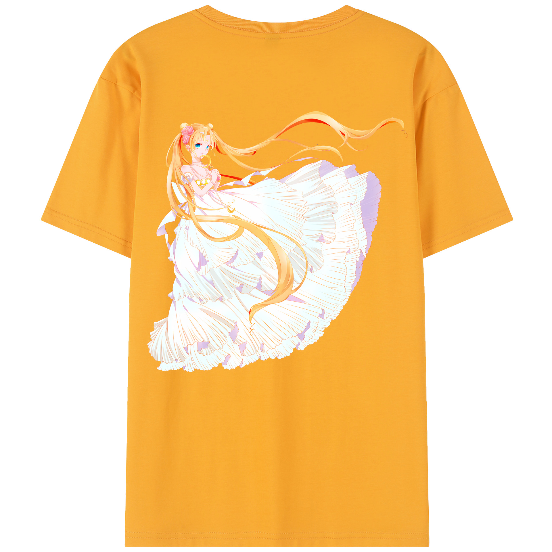 （画像用） 美少女戦士セーラームーン 愛野 美奈子 あいの みなこ Sailor Moon Aino Minako レディース半袖Tシャツ(バックプリント)