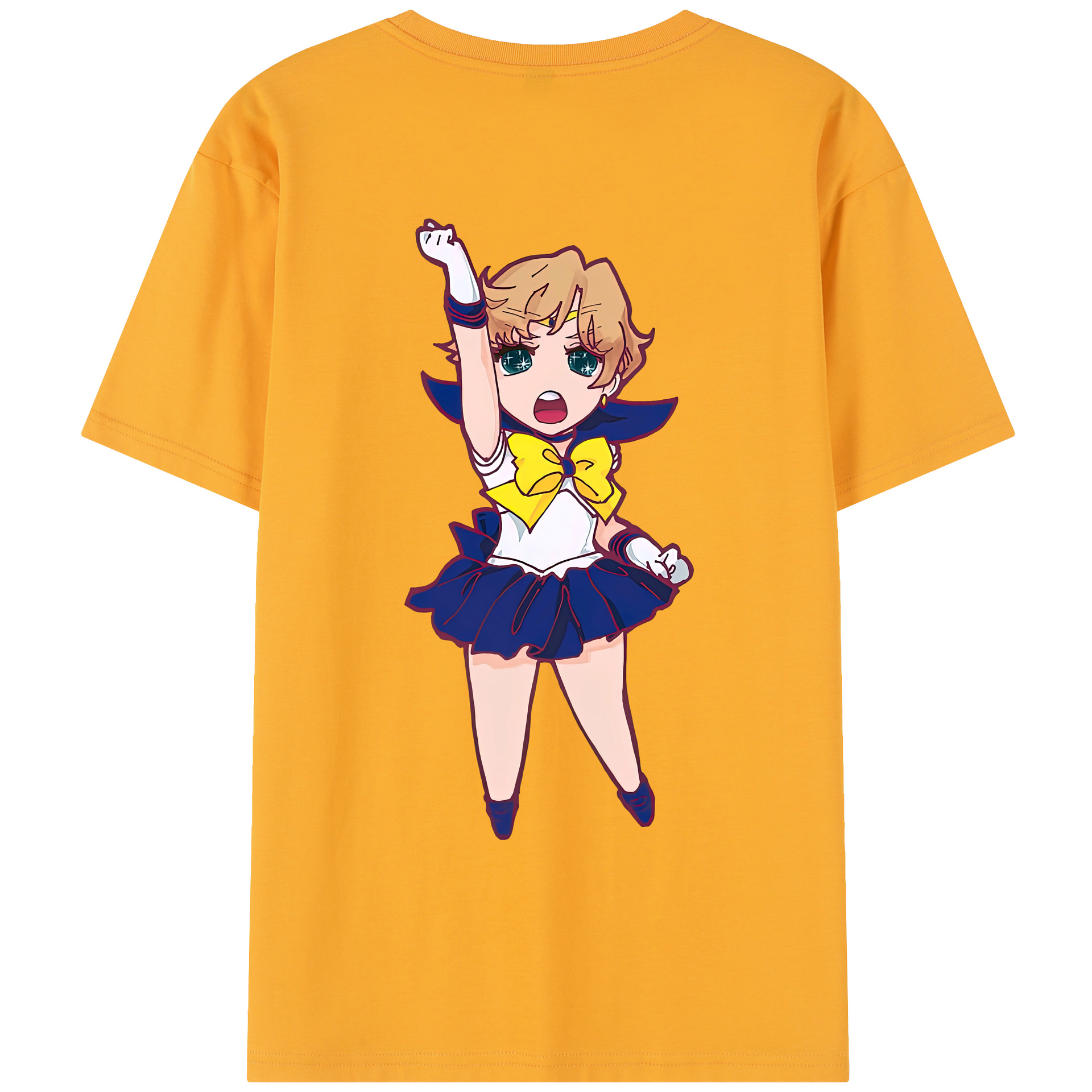 （画像用） 美少女戦士セーラームーン 天王はるか Sailor Moon Tenoh Haruka レディース半袖Tシャツ(バックプリント)