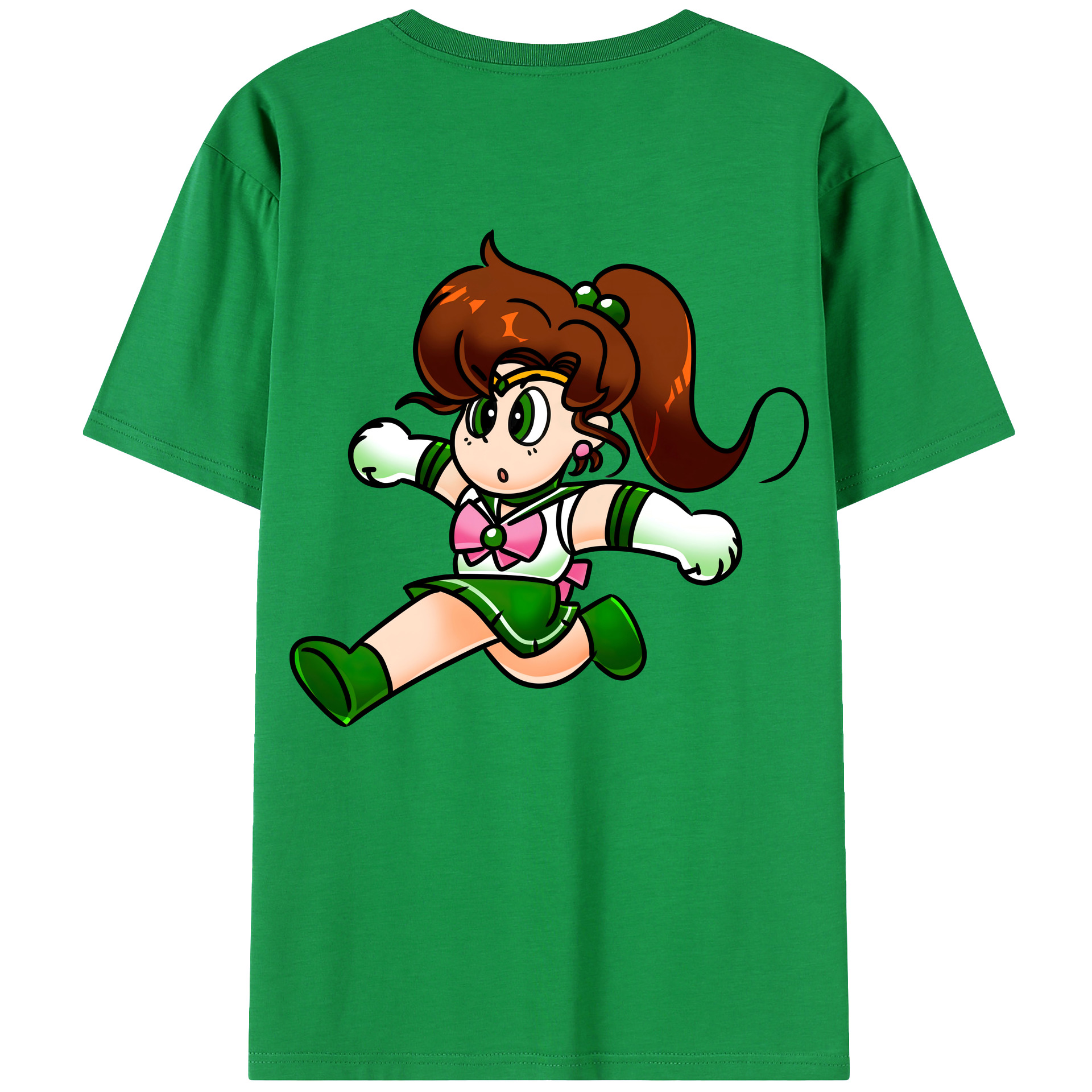 （画像用） 美少女戦士セーラームーン 木野 まこと きの まこと Sailor Moon Kino Makoto （セーラージュピター；Sailor Jupiter） レディース半袖Tシャツ(バックプリント)