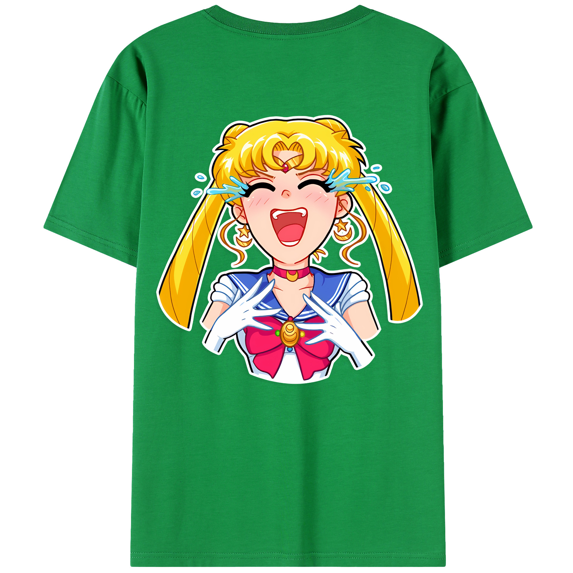 （画像用） 美少女戦士セーラームーン 月野 うさぎ つきの うさぎ Sailor Moon Tsukino Usagi レディース半袖Tシャツ(バックプリント)