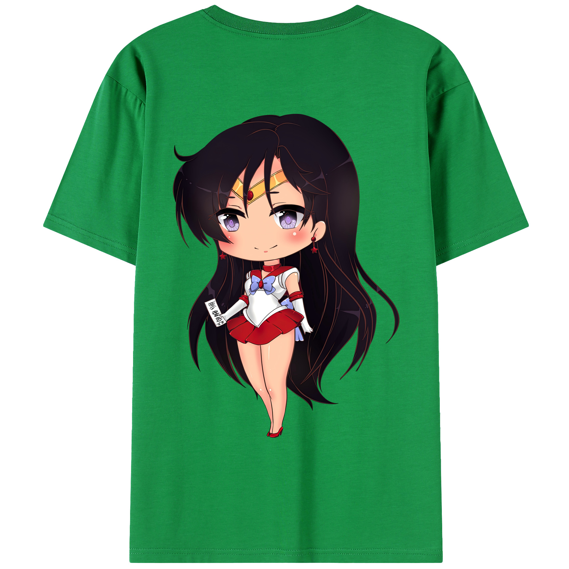 （画像用） 美少女戦士セーラームーン 火野レイ ひの レイ Sailor Moon Hino Rei （セーラーマーズ,Sailor Mars） レディース半袖Tシャツ(バックプリント)