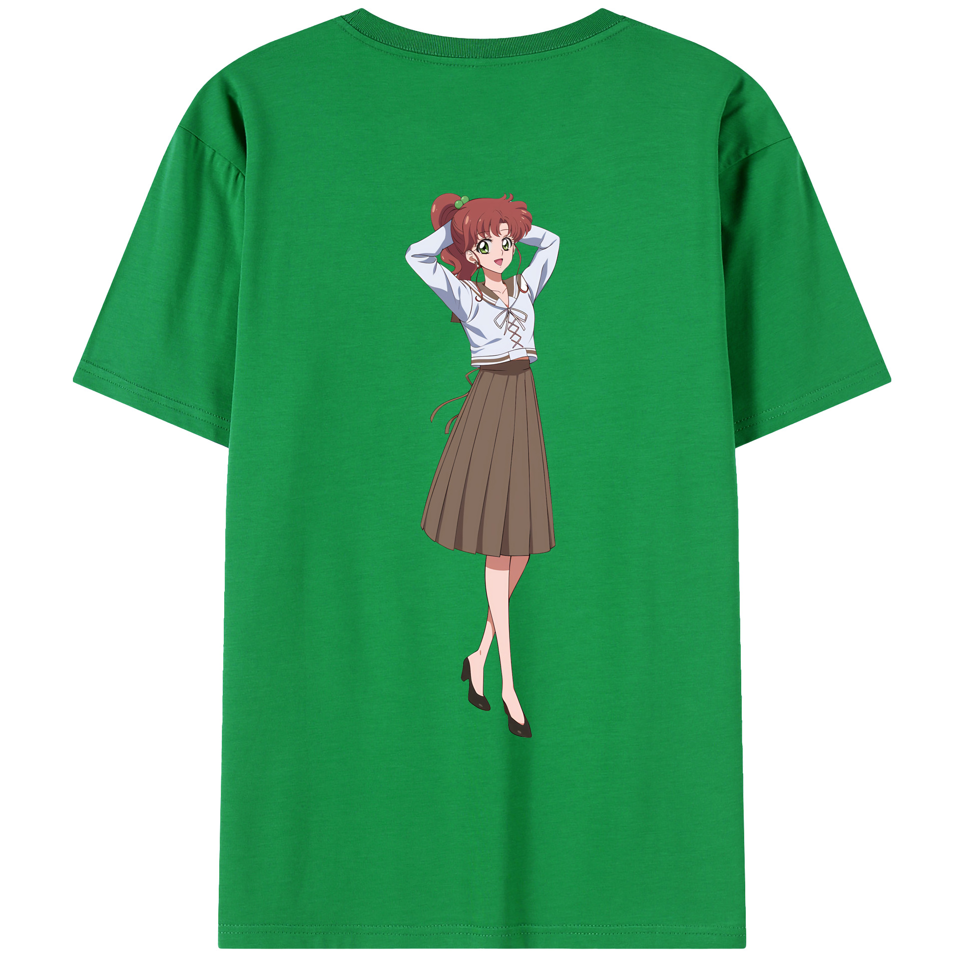 （画像用） 美少女戦士セーラームーン 木野 まこと きの まこと Sailor Moon Kino Makoto （セーラージュピター；Sailor Jupiter） レディース半袖Tシャツ(バックプリント)