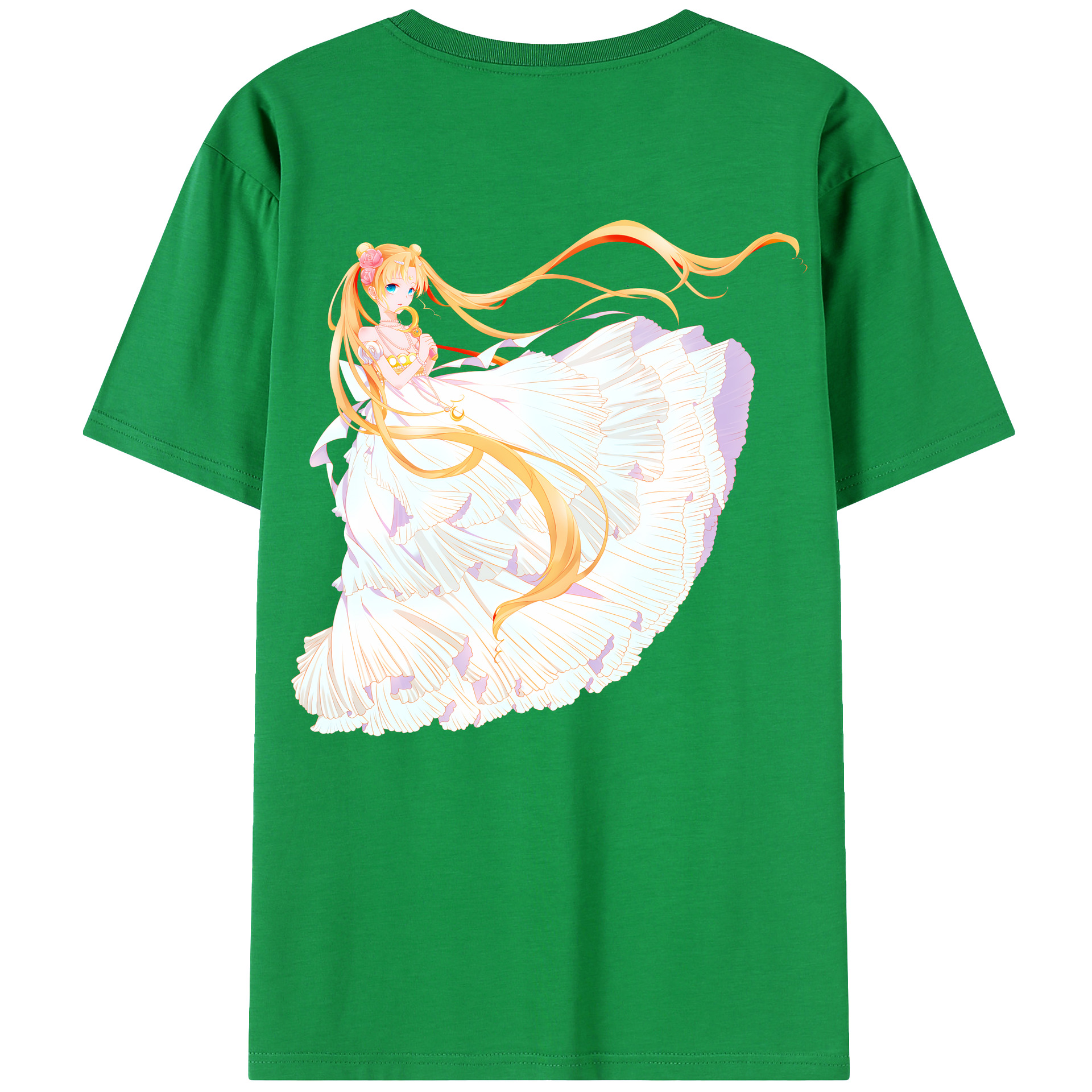 （画像用） 美少女戦士セーラームーン 愛野 美奈子 あいの みなこ Sailor Moon Aino Minako レディース半袖Tシャツ(バックプリント)