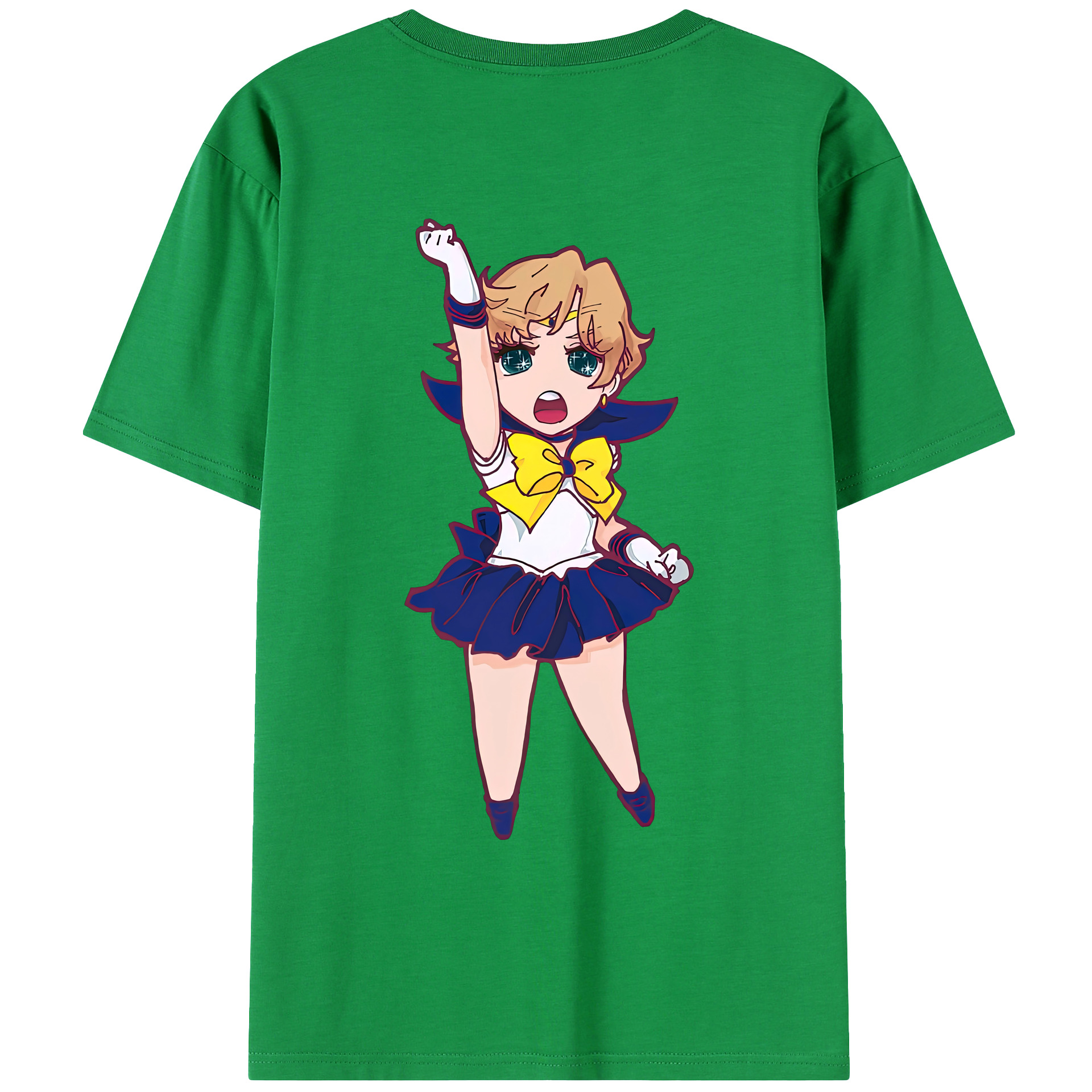 （画像用） 美少女戦士セーラームーン 天王はるか Sailor Moon Tenoh Haruka レディース半袖Tシャツ(バックプリント)