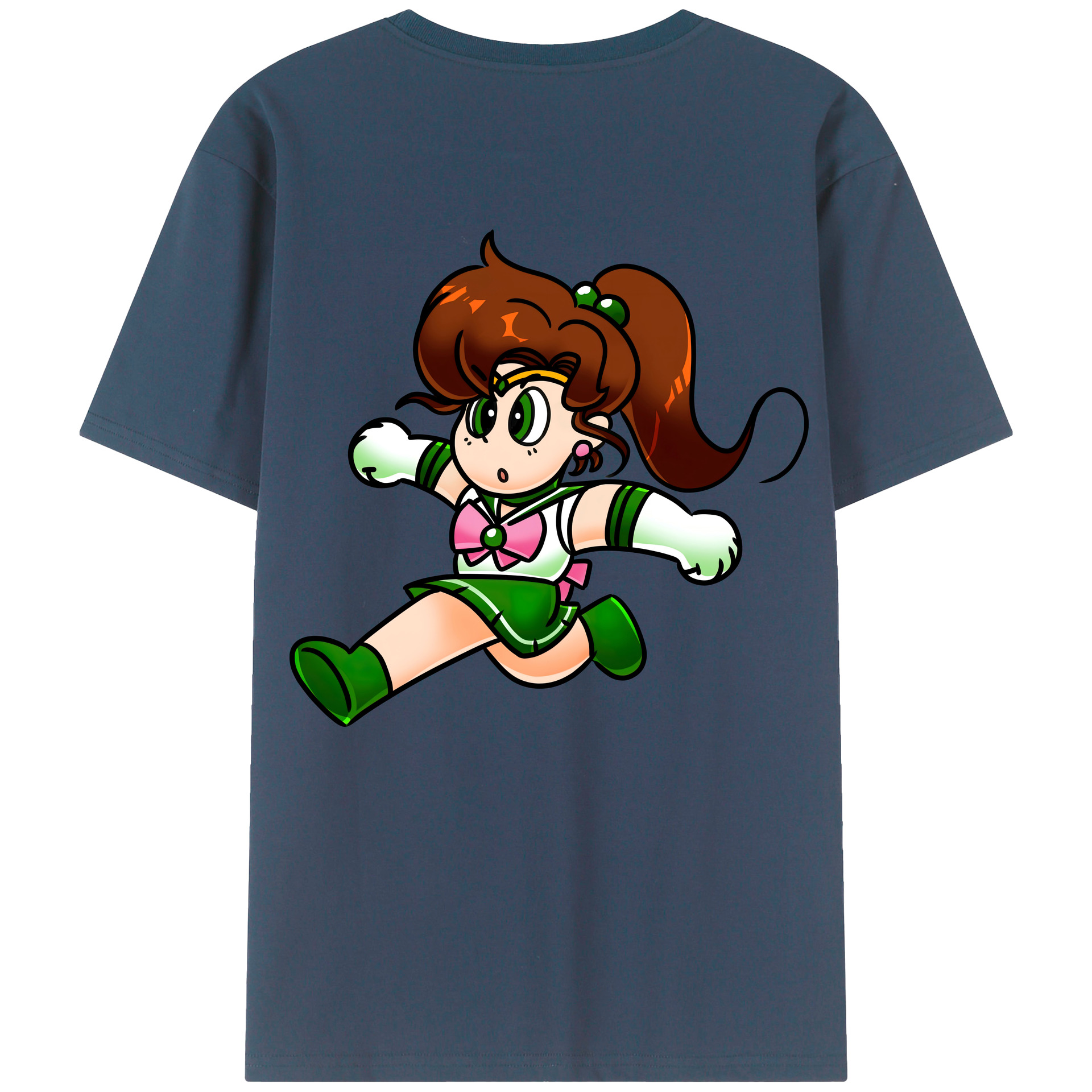 （画像用） 美少女戦士セーラームーン 木野 まこと きの まこと Sailor Moon Kino Makoto （セーラージュピター；Sailor Jupiter） レディース半袖Tシャツ(バックプリント)