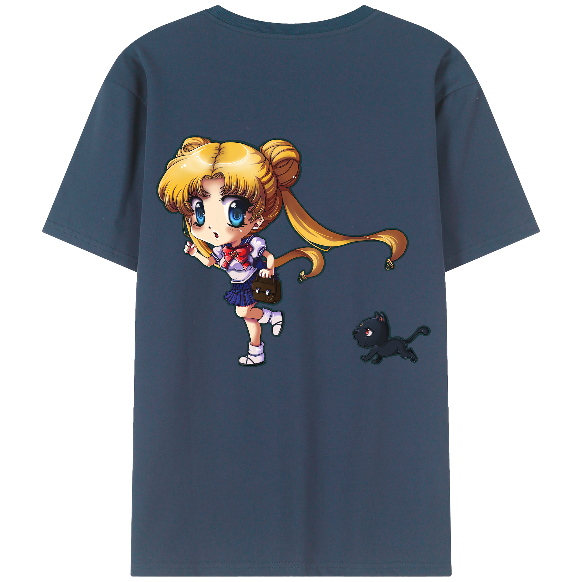 （画像用） 美少女戦士セーラームーン 愛野 美奈子 あいの みなこ Sailor Moon Aino Minako レディース半袖Tシャツ(バックプリント)