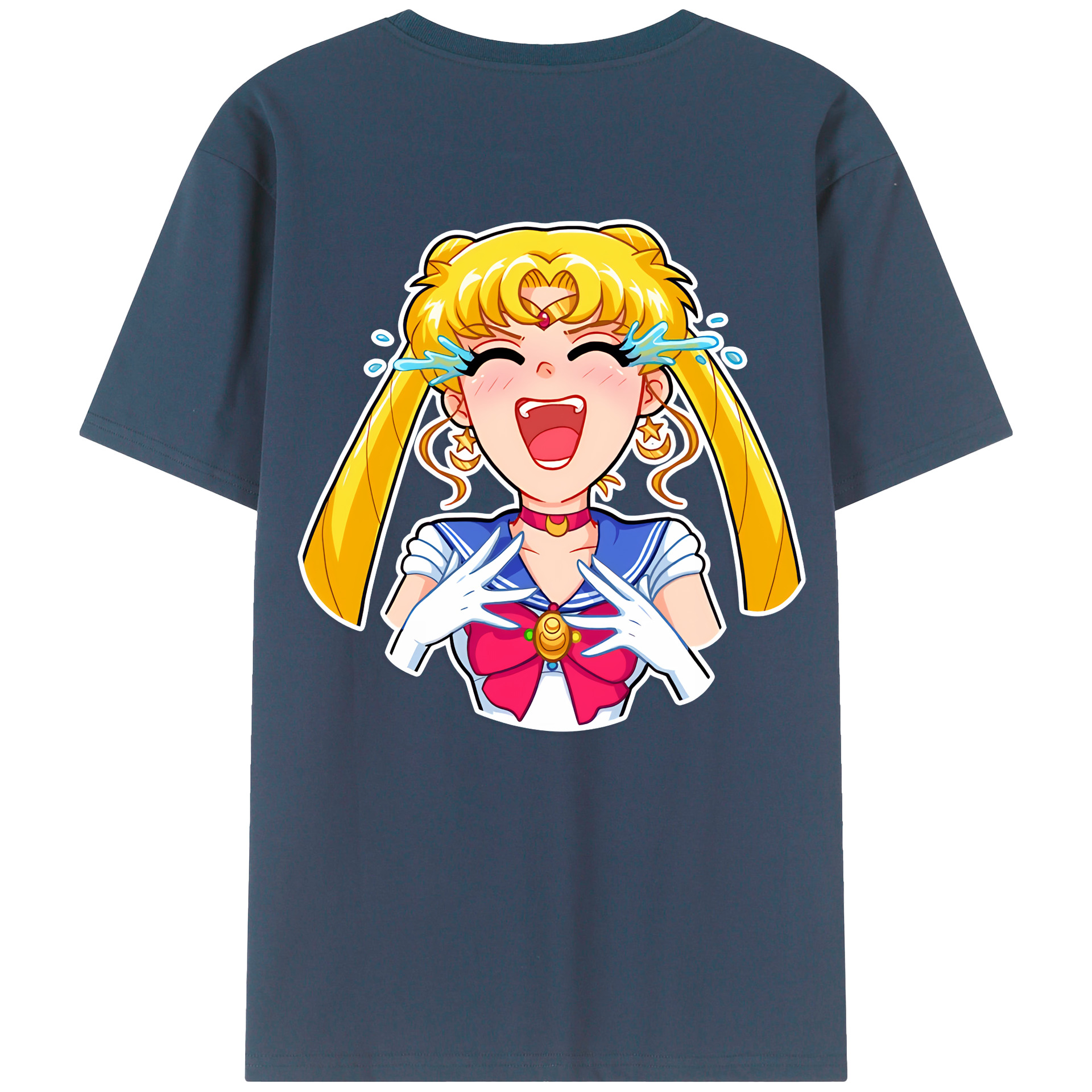 （画像用） 美少女戦士セーラームーン 月野 うさぎ つきの うさぎ Sailor Moon Tsukino Usagi レディース半袖Tシャツ(バックプリント)