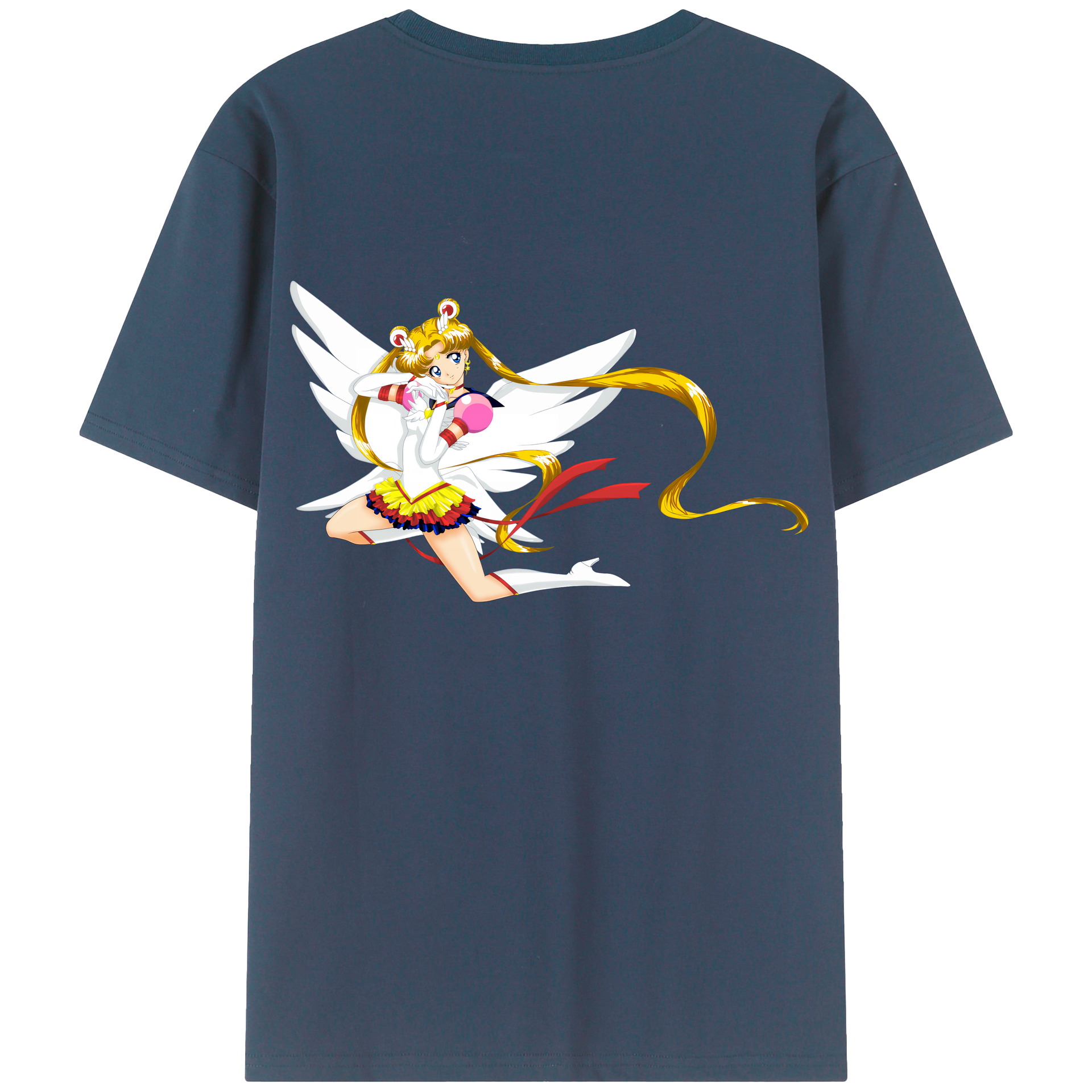 （画像用） 美少女戦士セーラームーン 月野 うさぎ つきの うさぎ Sailor Moon Tsukino Usagi レディース半袖Tシャツ(バックプリント)